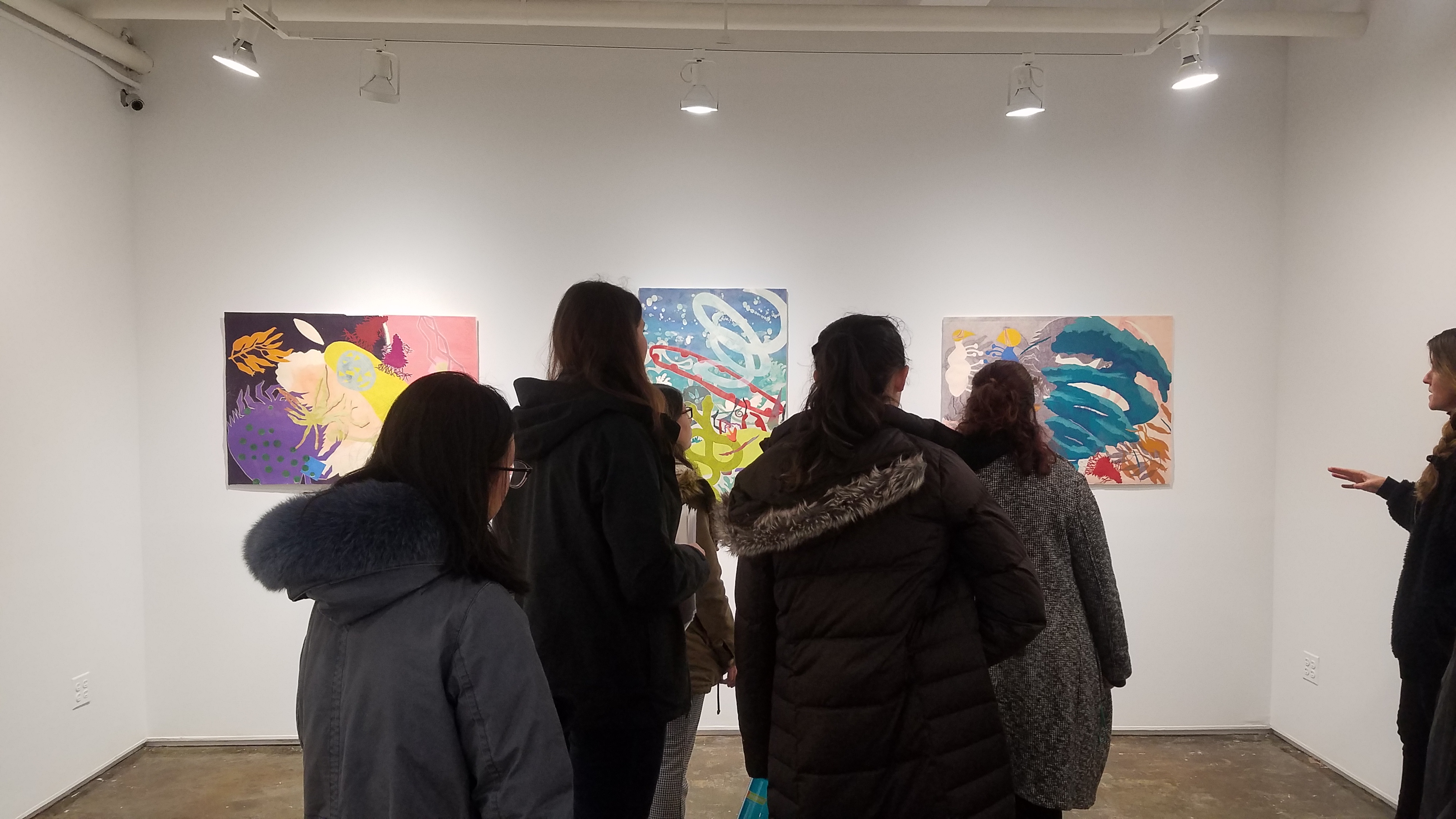 Members of the 2018-2019 CAPP Committee visiting AIR Gallery in New York