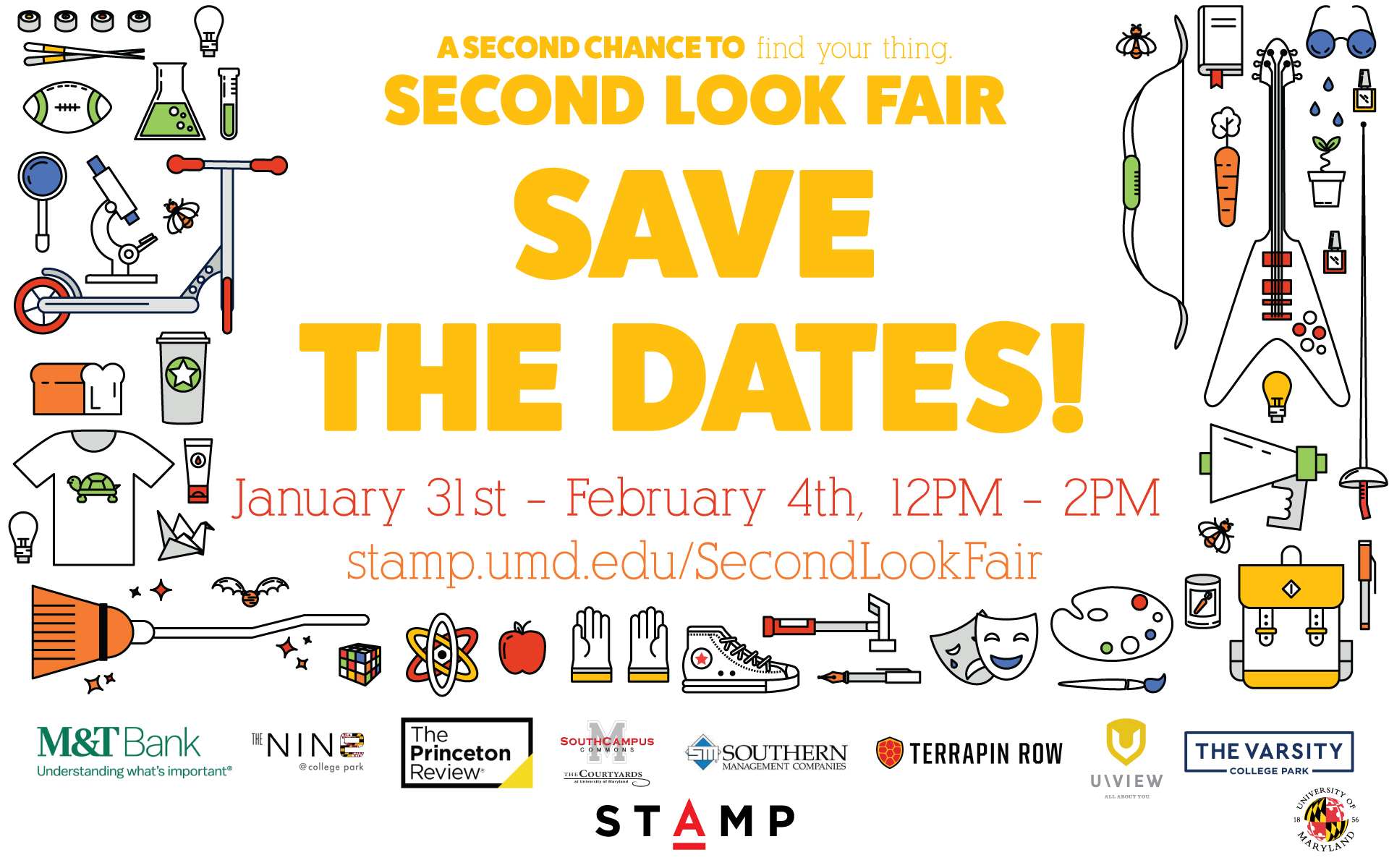 Second Look Fair Save the Dates January 31st to February 4th, 12pm to 2pm