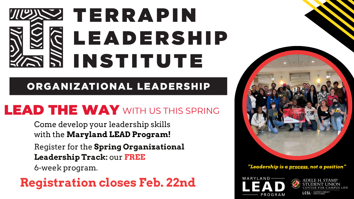 Register for the Spring Organizational Leadership Track: our FREE  6-week program. Registration closes Feb. 22nd