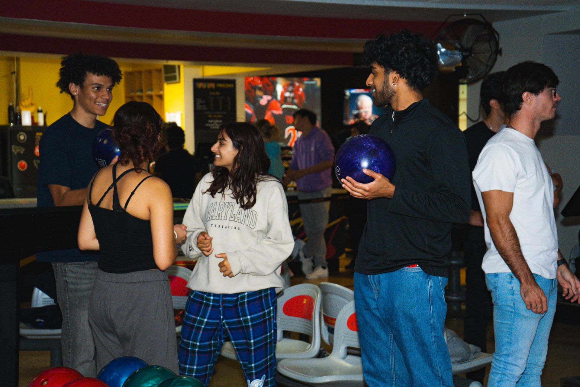 people playing bowling