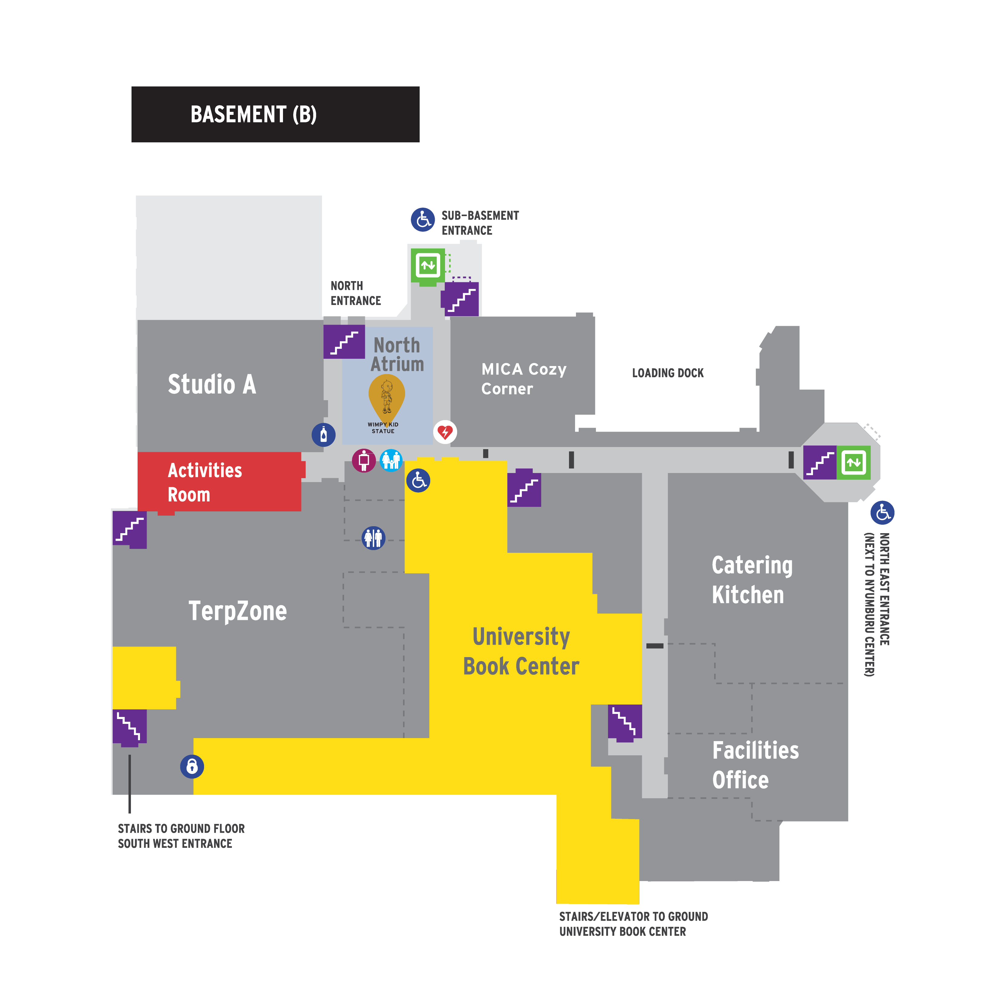 Basement Level Floorplan Stamp Student Union