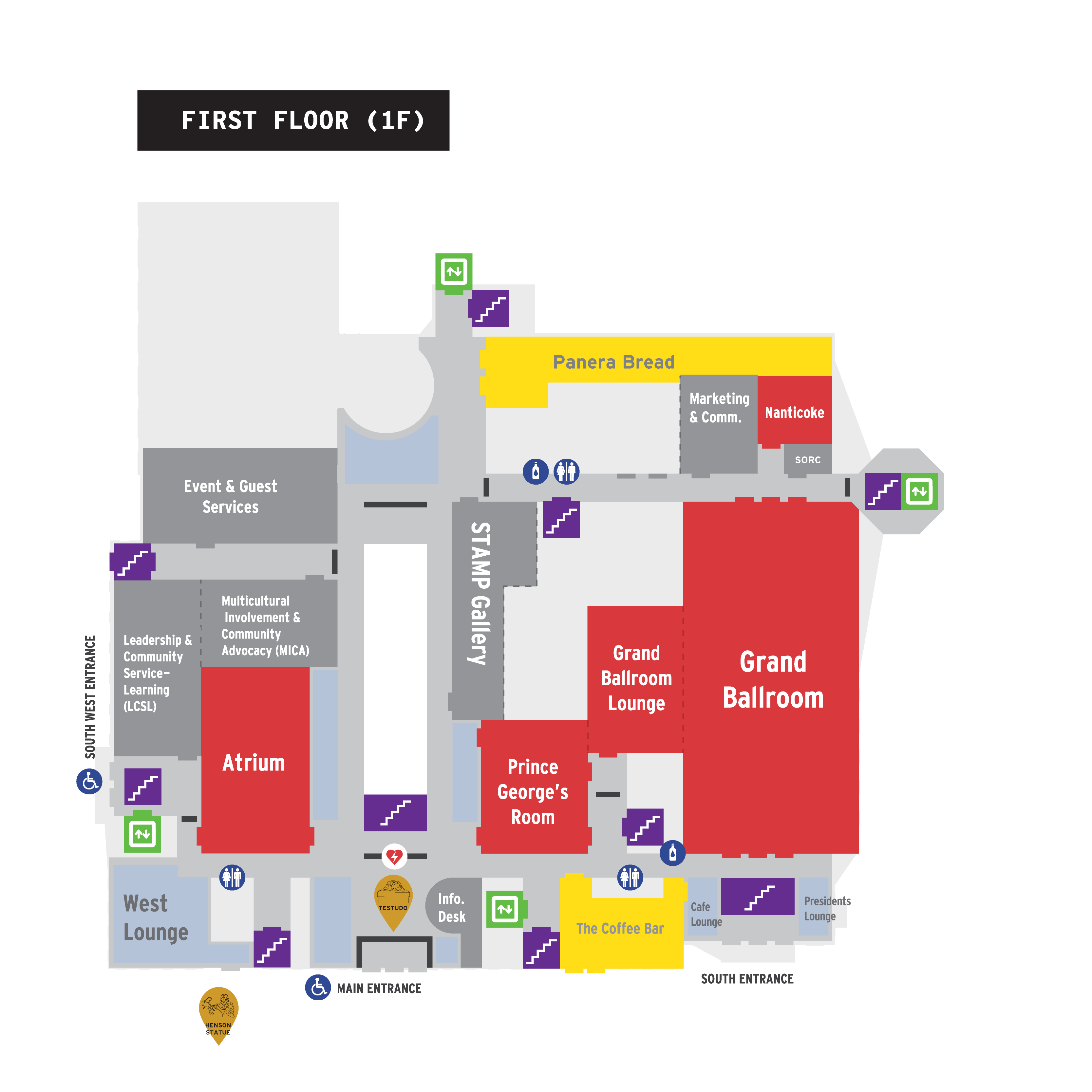 First Floor Floorplan Stamp Student Union