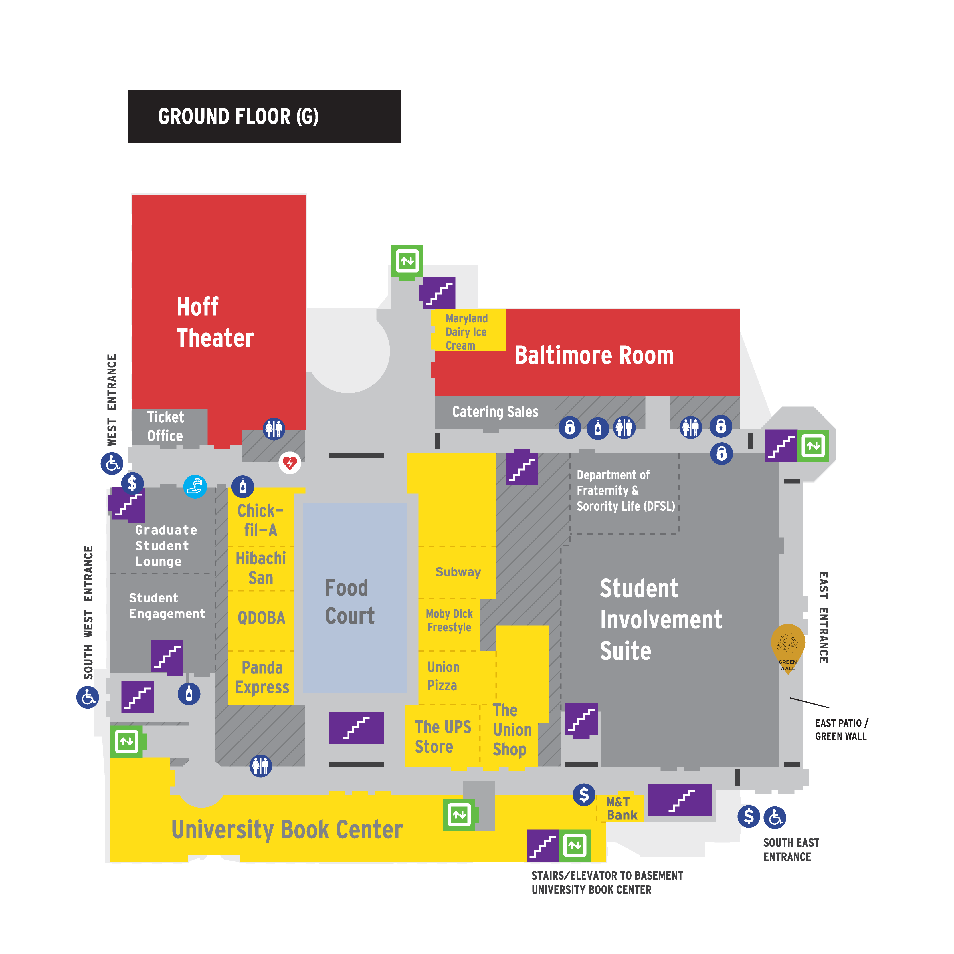 Ground Floor Floorplan Stamp Student Union