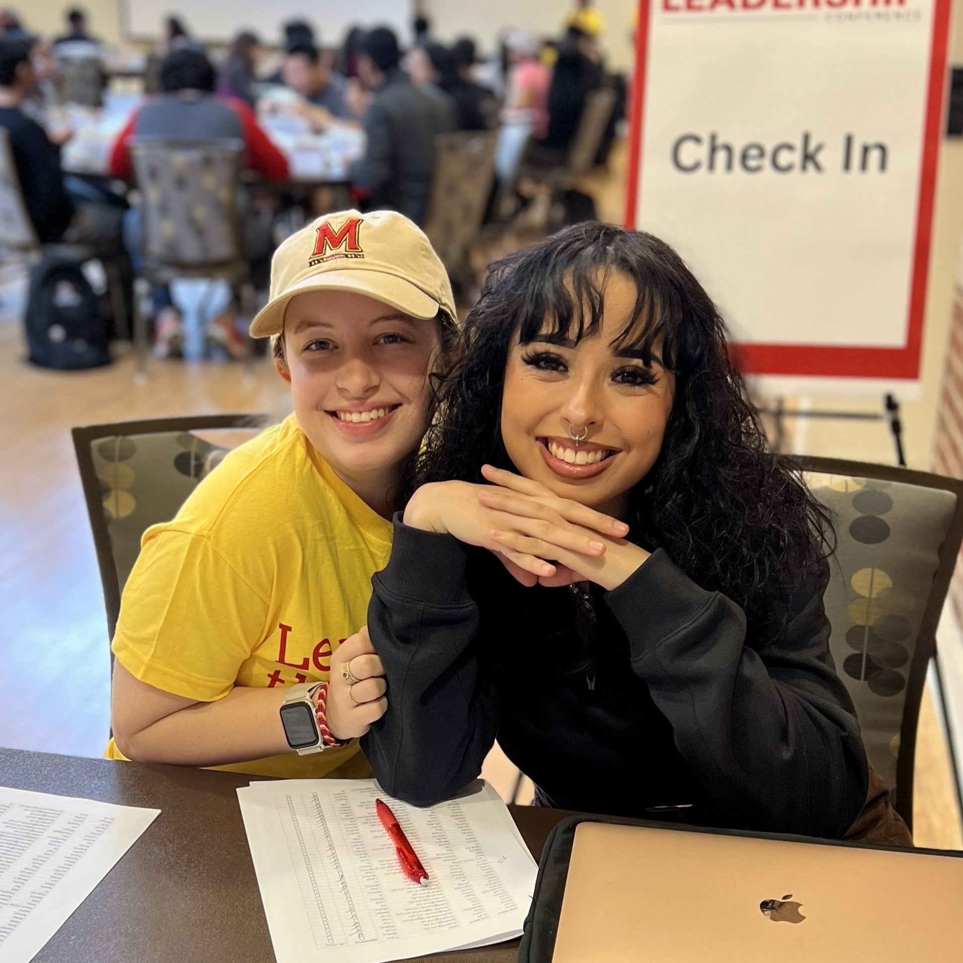 Photo of two previous interns
