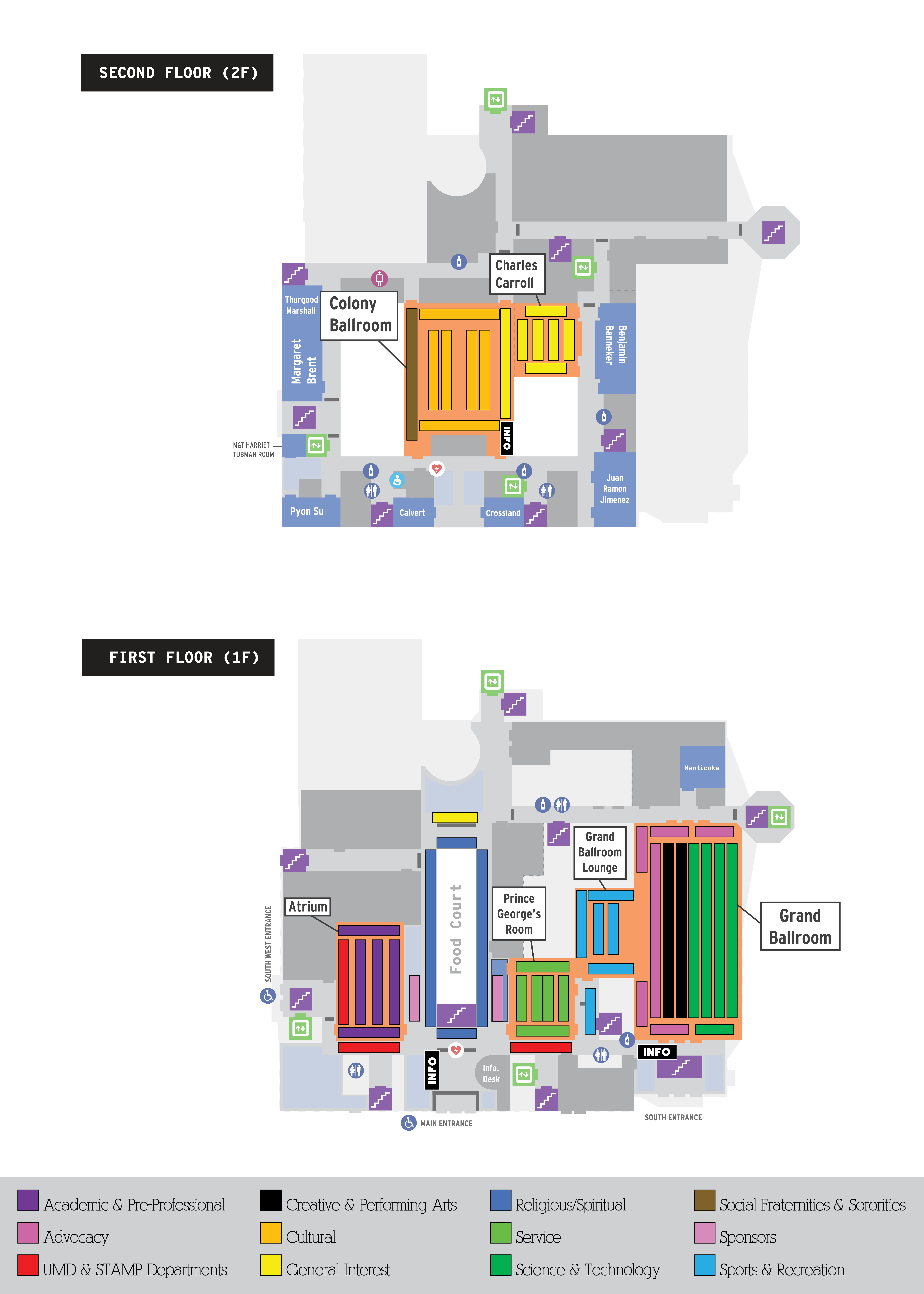 map of second look fair table locations