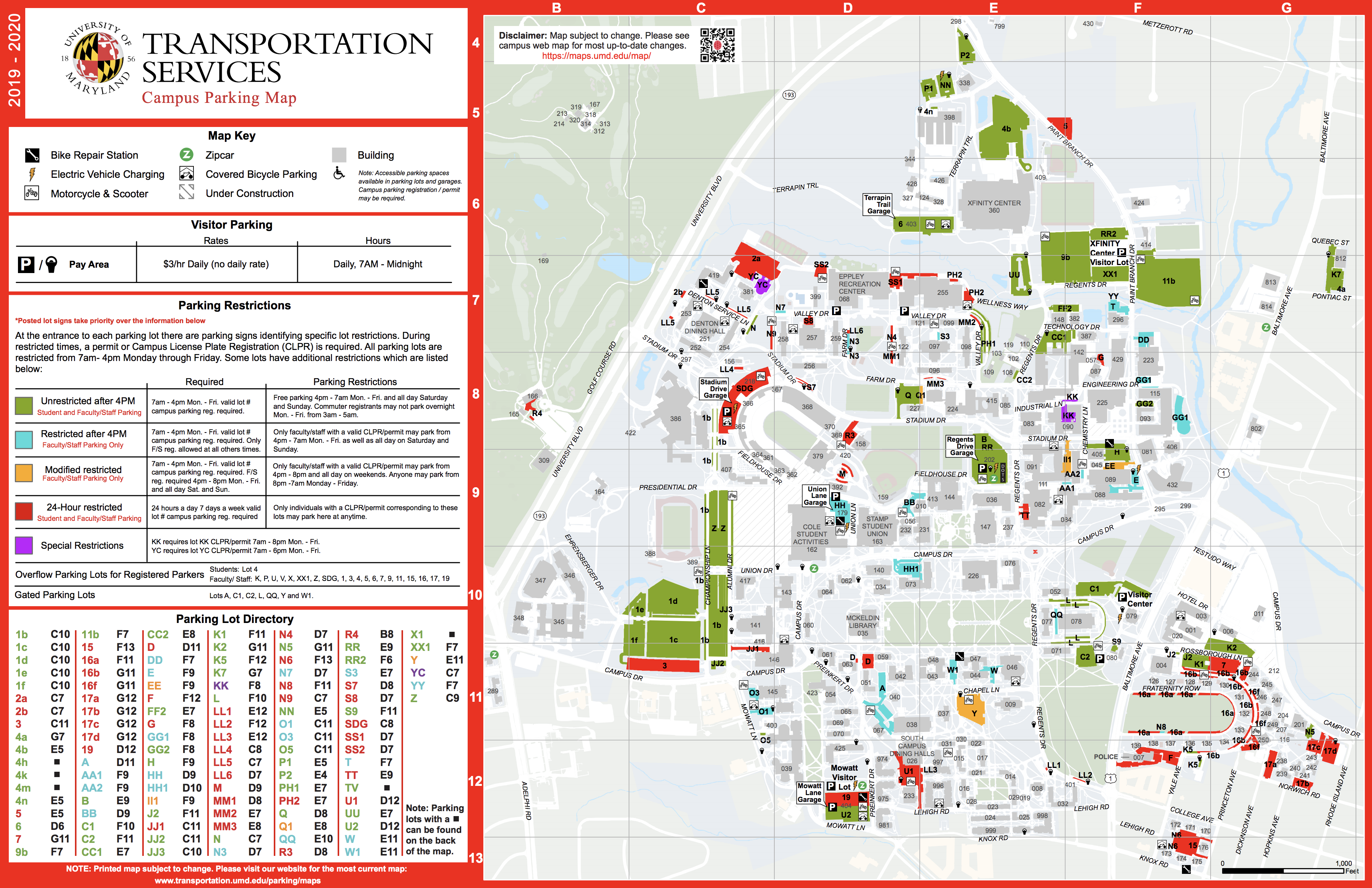 campus parking map