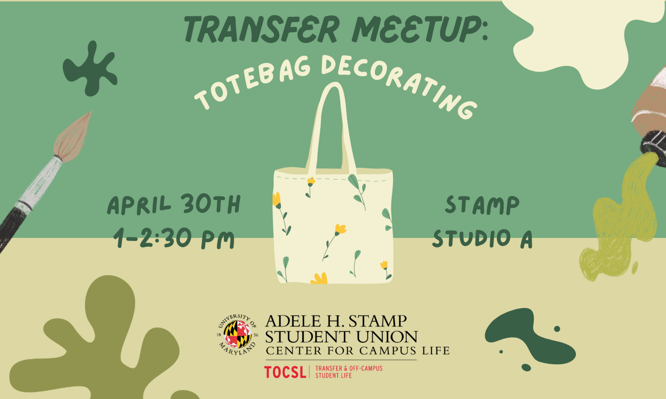 transfer meetup: totebag decorating flyer