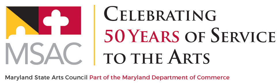 MSAC logo- "Celebrating 50 years of service to the arts"
