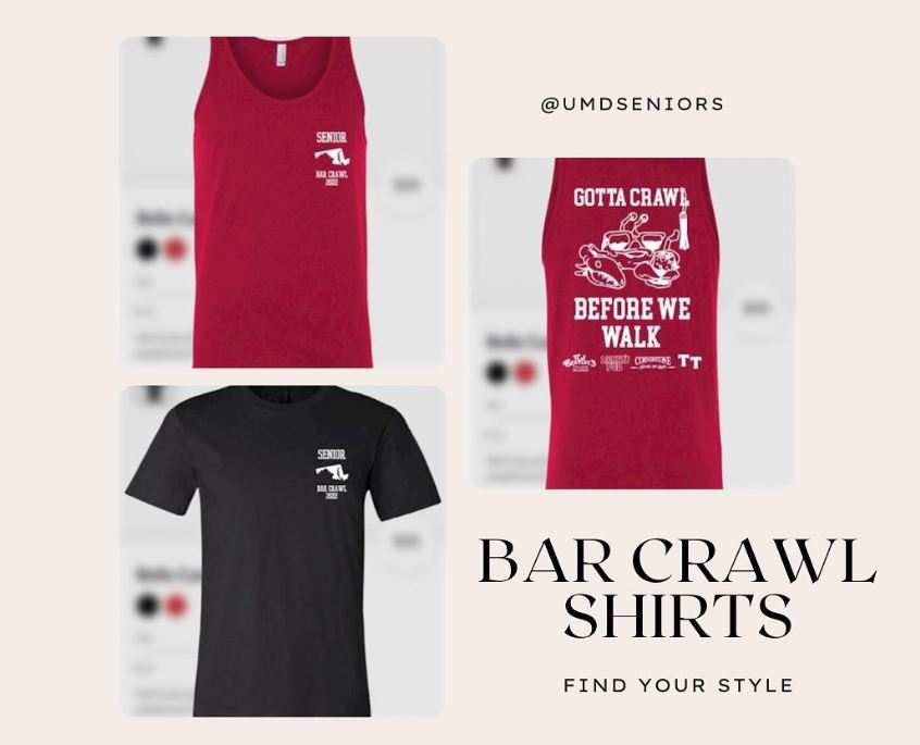 Bar Crawl shirts 2022