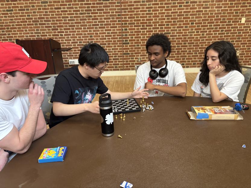 Mentors engaging in games