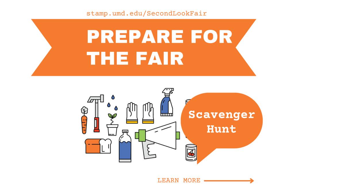 Prepare for the fair - scavenger hunt