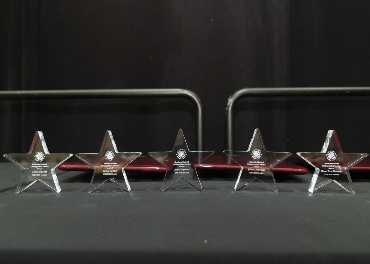 Image of the Outstanding graduate acrylic star awards