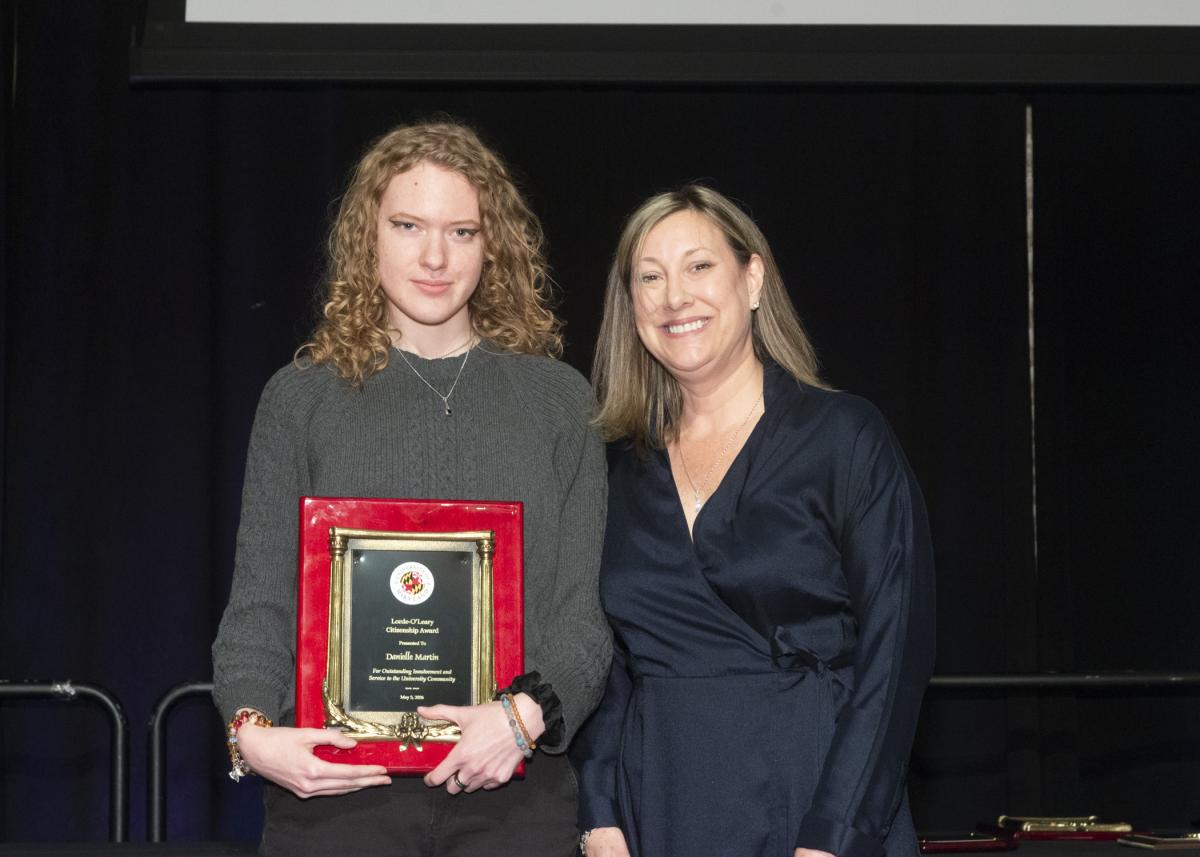 A photo of the Lorde-O'Leary Award recipient