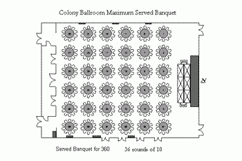 Colony Ballroom Served Banquet