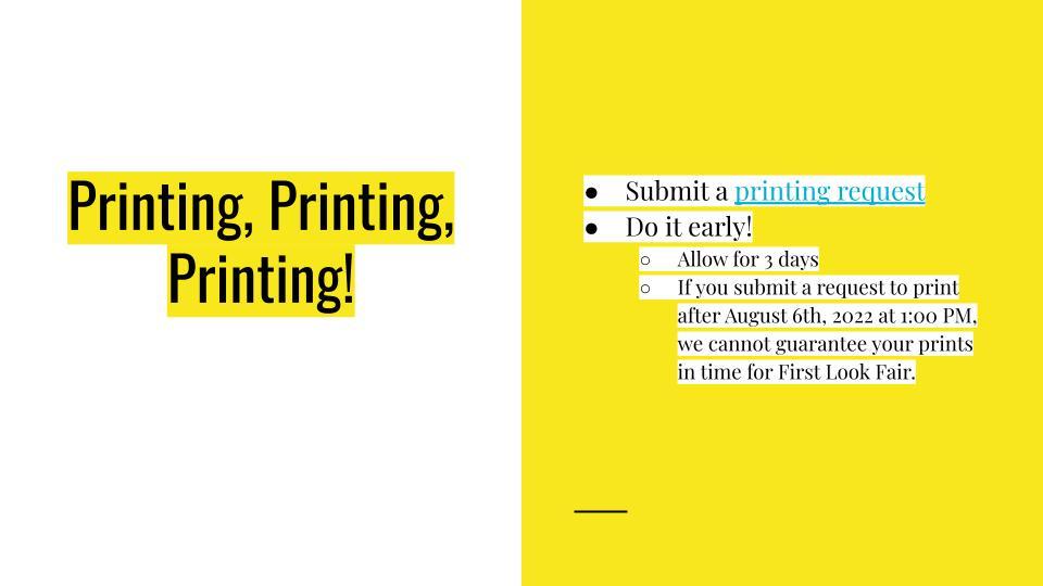 Printing!