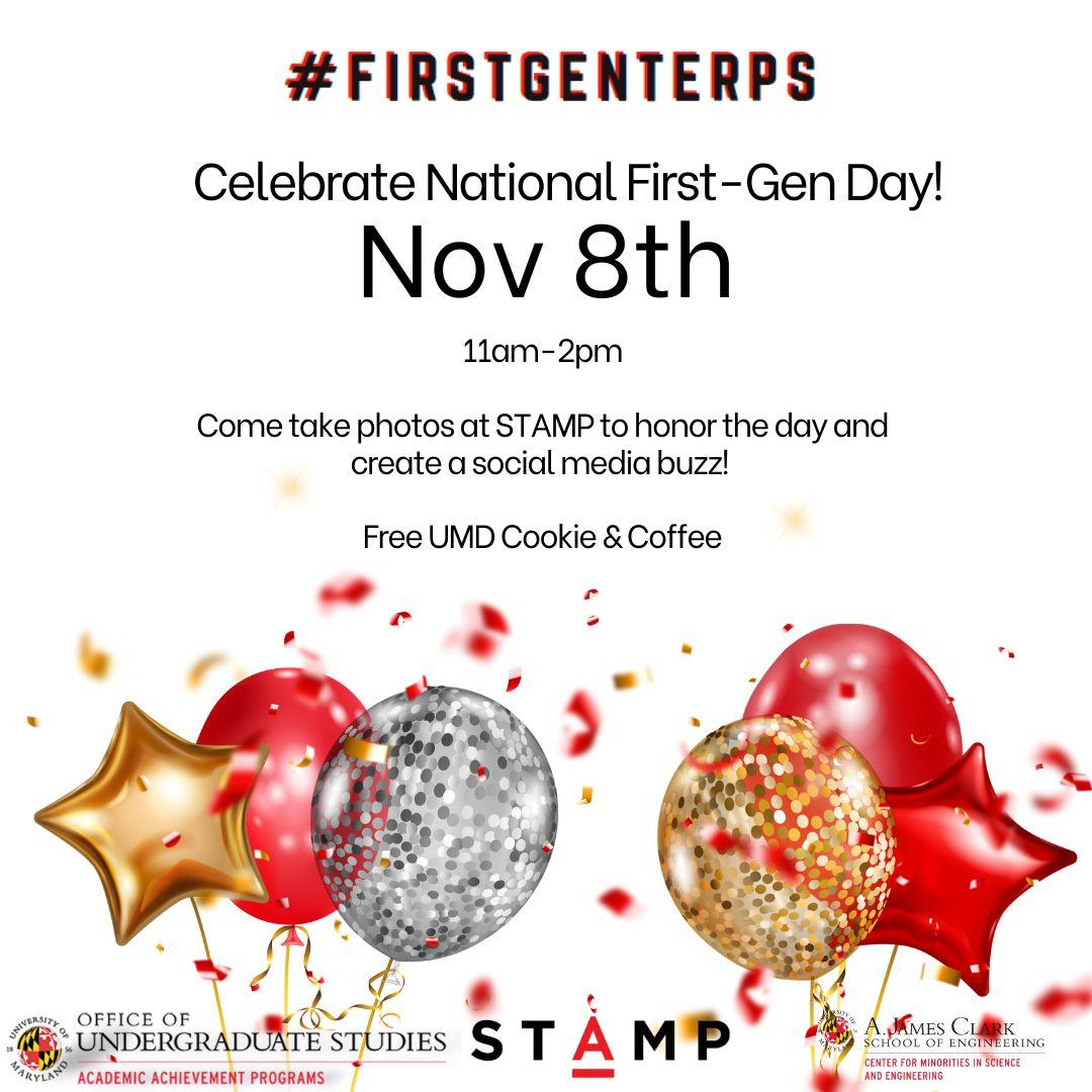 Celebrate National First-Gen Day (November 8th)