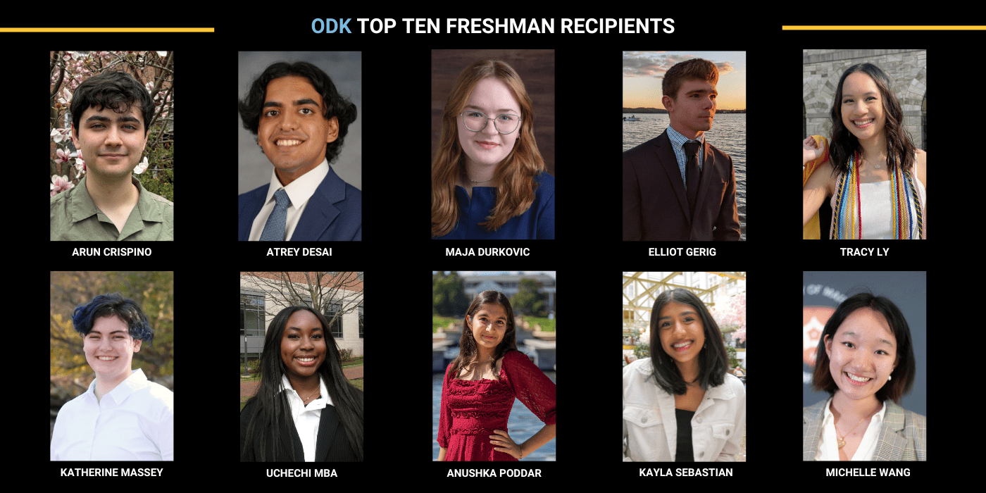 ODK Top Ten Freshman Recipient