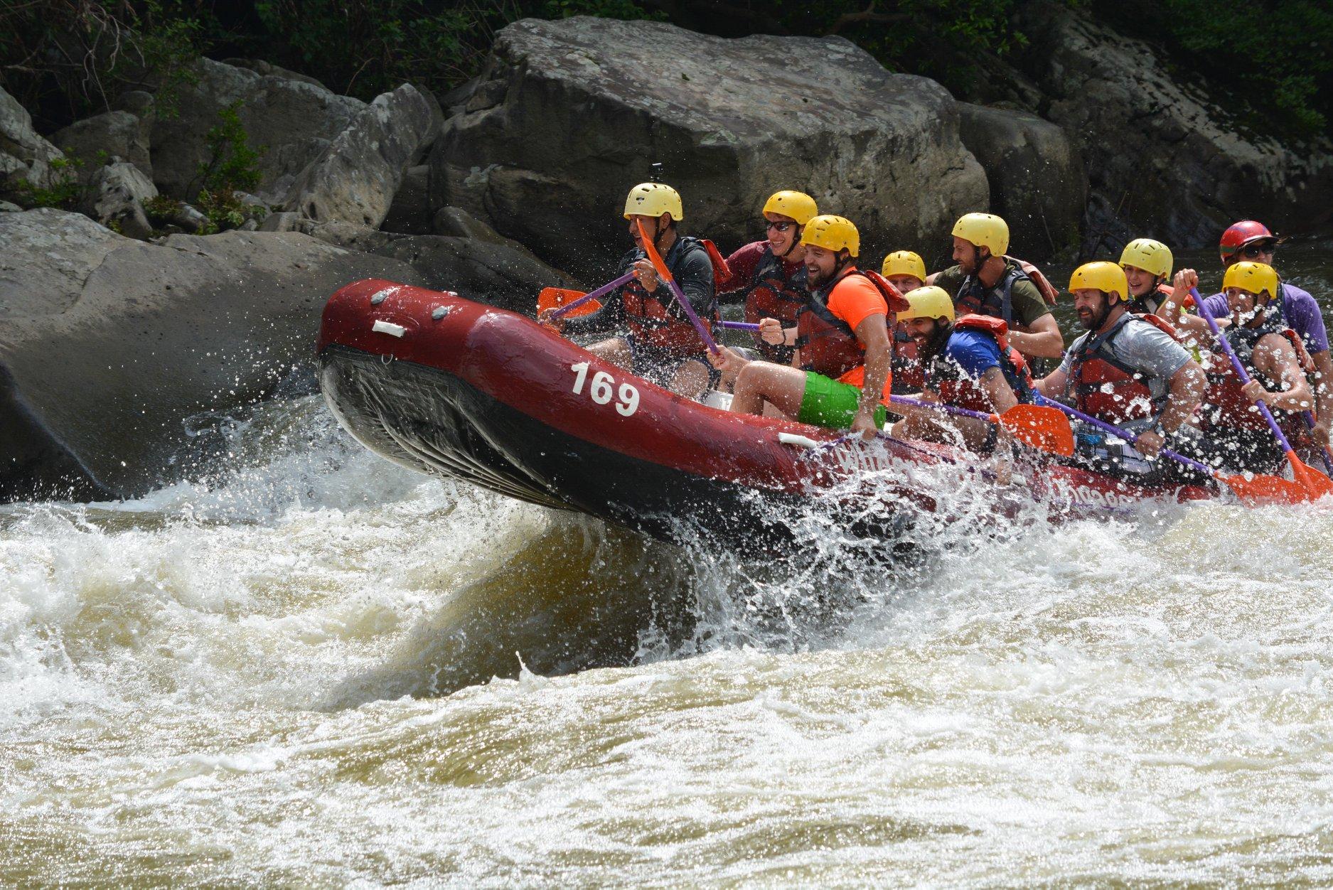 White water rafting.