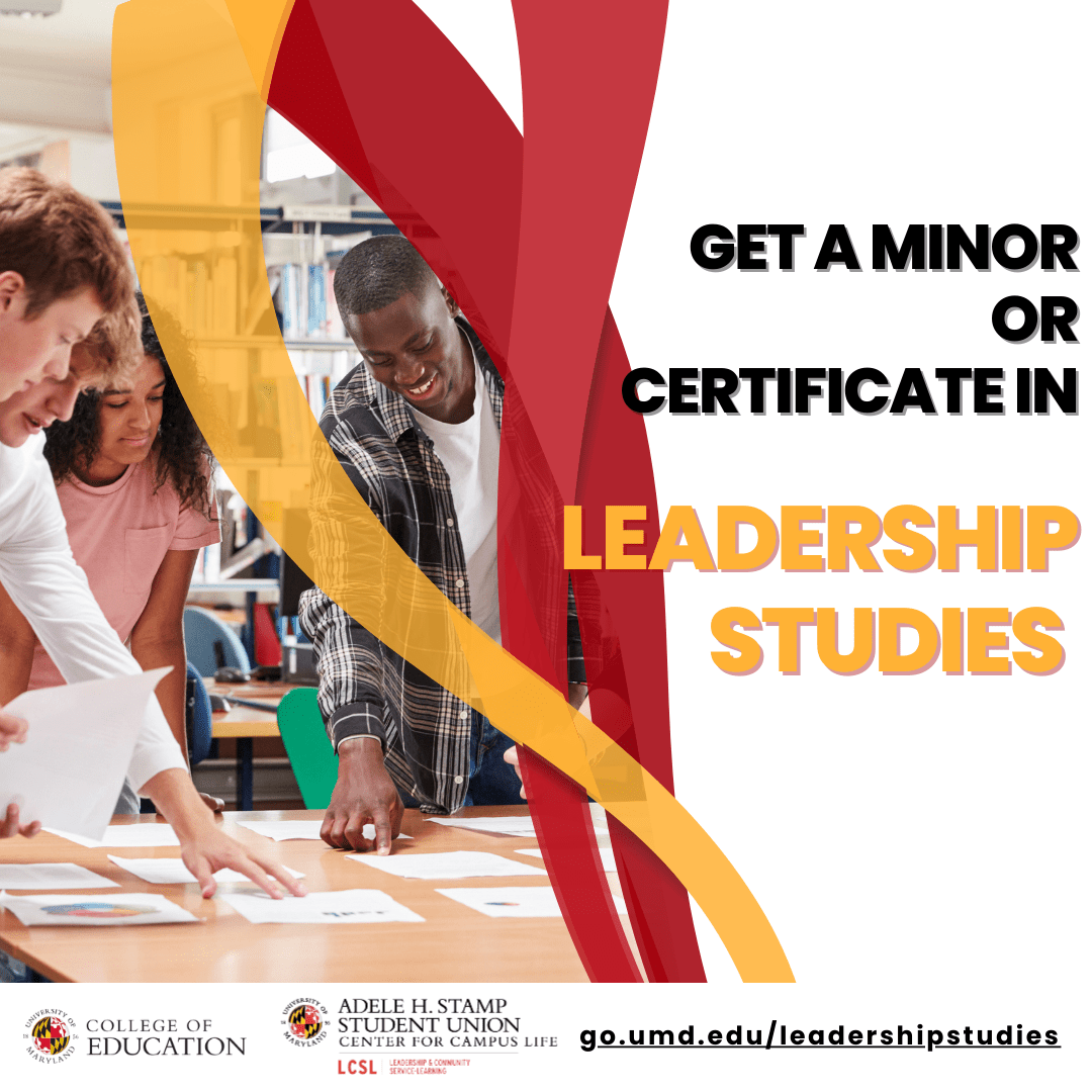 get a minor or certificate in leadership studies