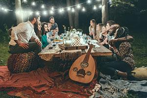 group of people at a table