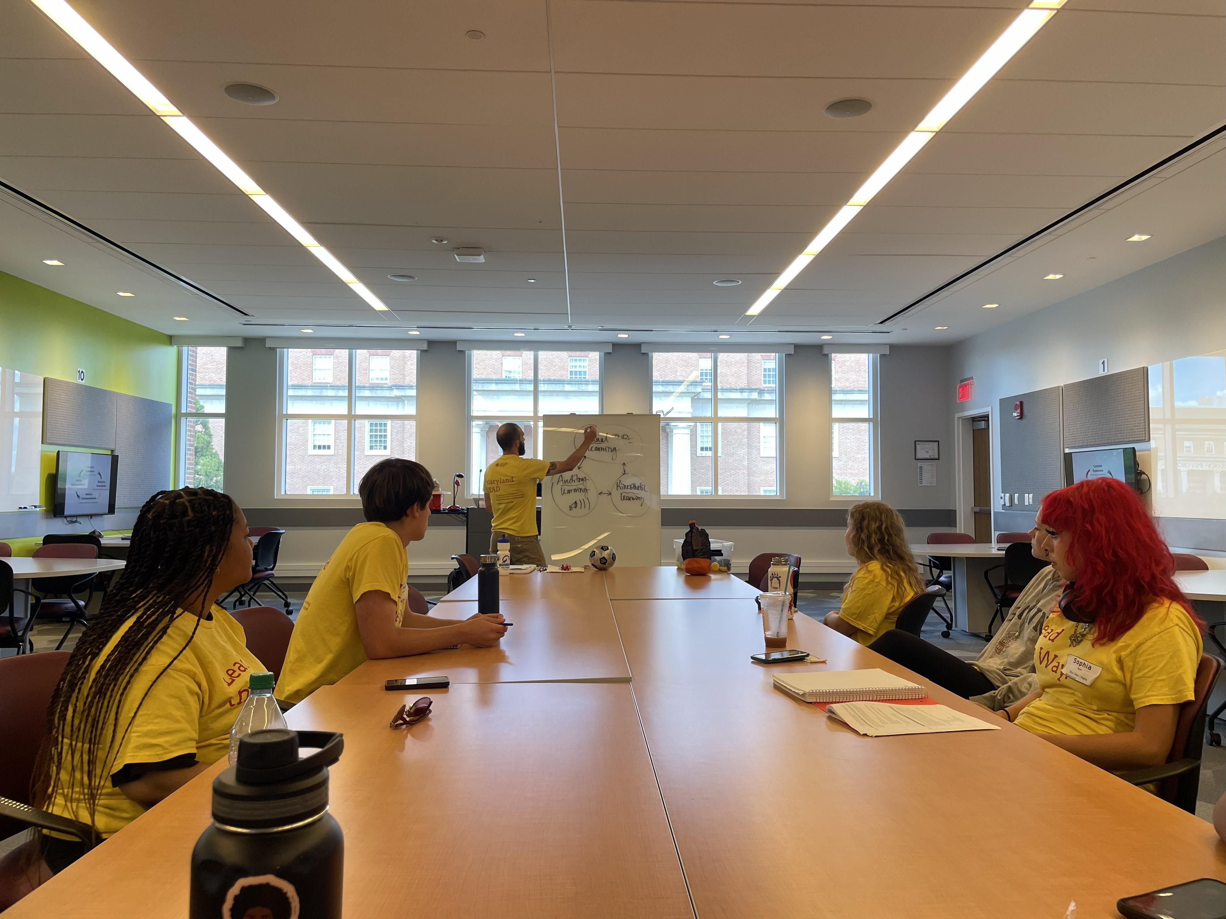 MLEAD Students in a meeting