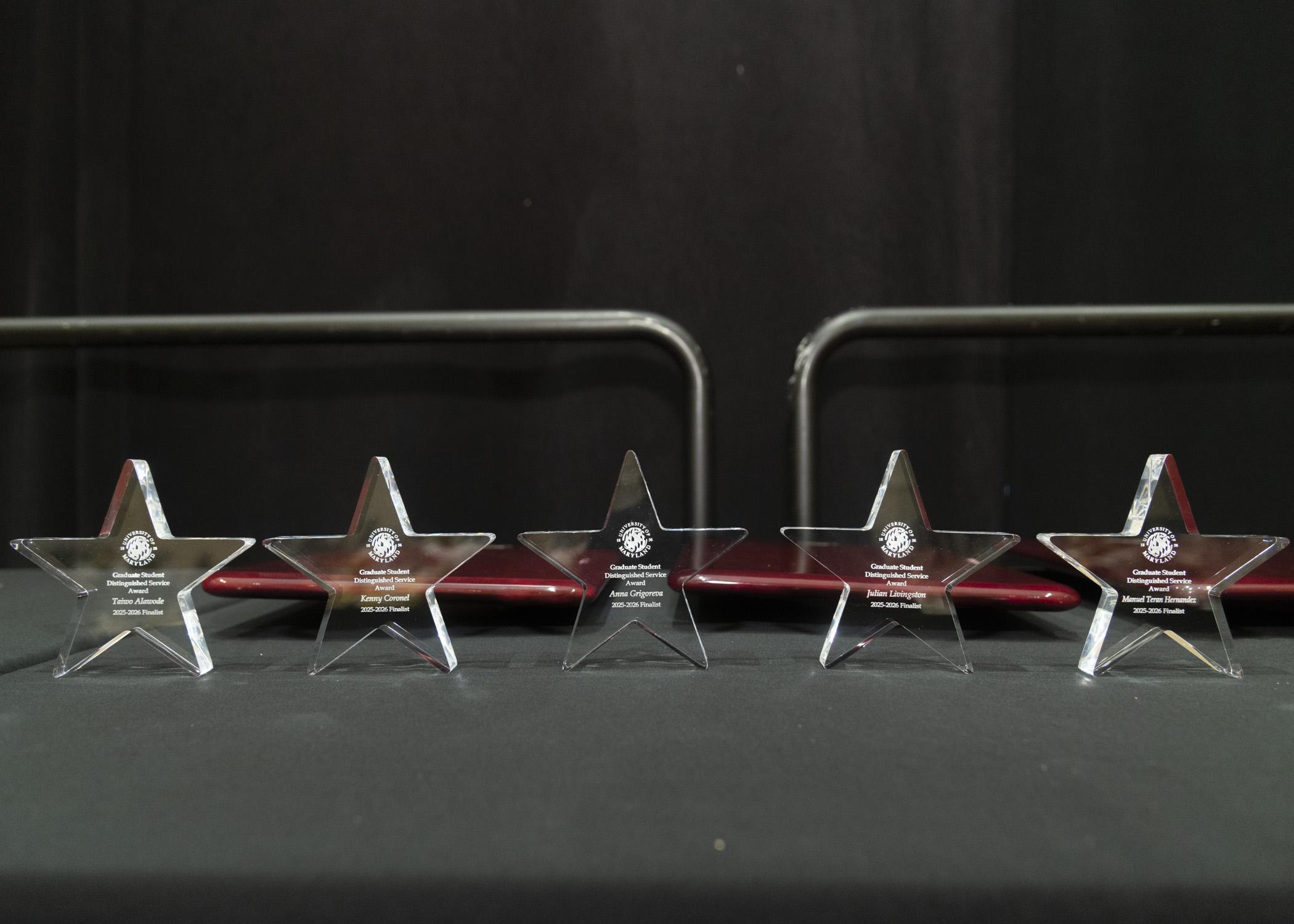 Image of the Outstanding graduate acrylic star awards