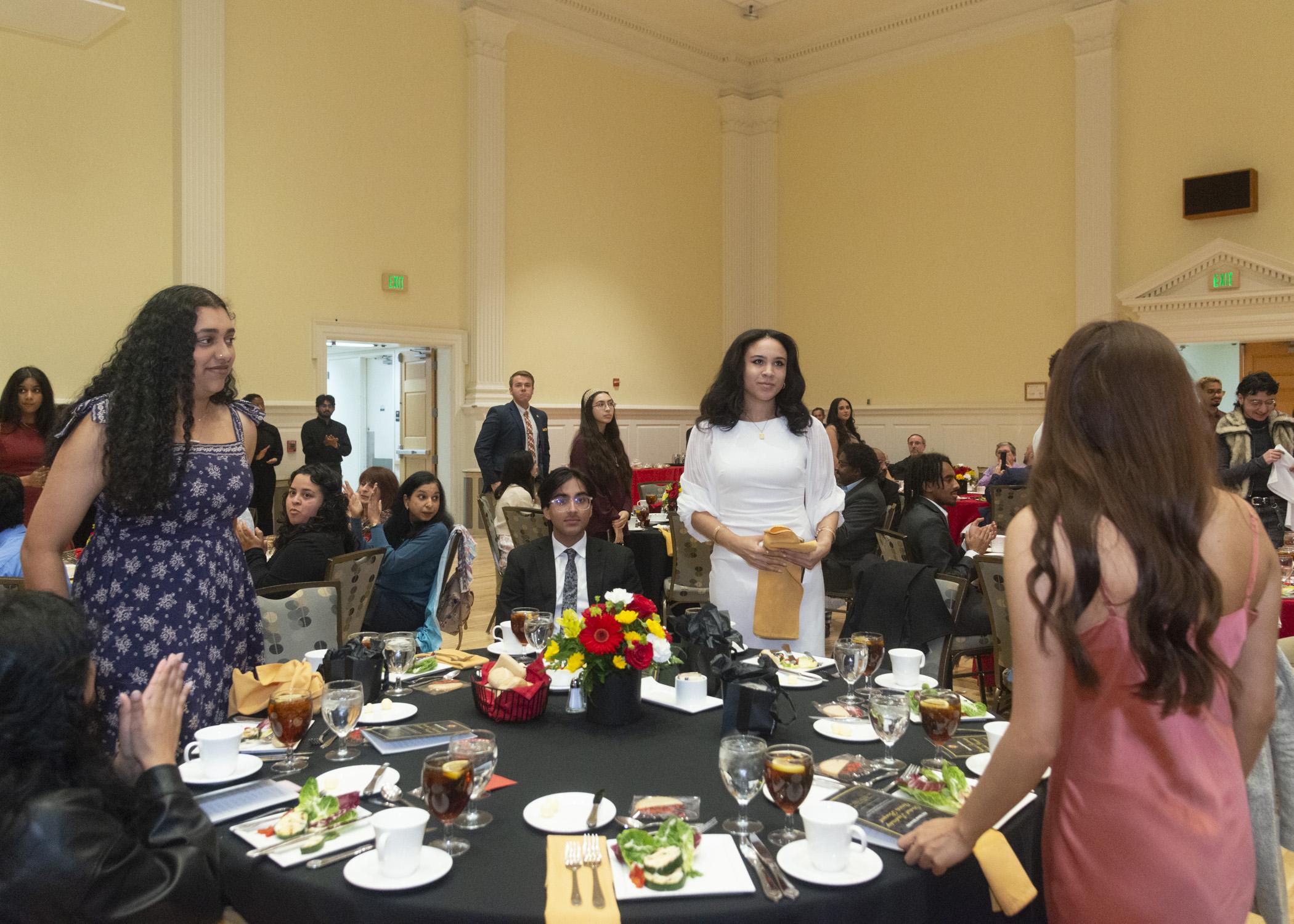 Photo of award recipients standing for recognition 