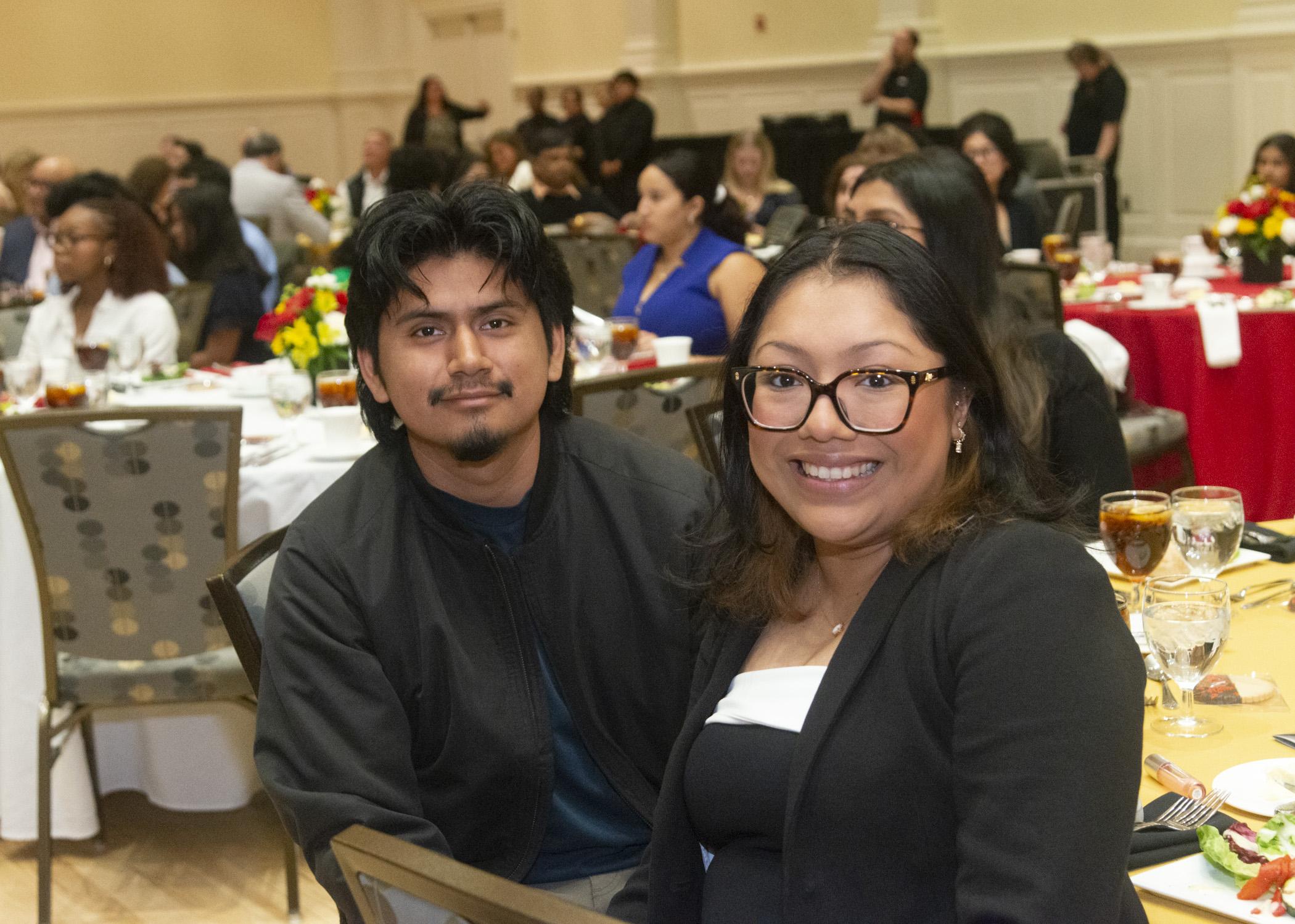Image of award finalist, Kenny Coronel and her guest