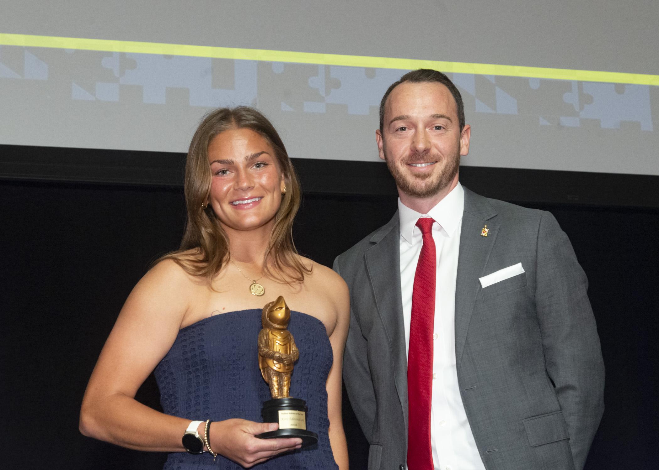 Photo of the athlete of the year award recipient