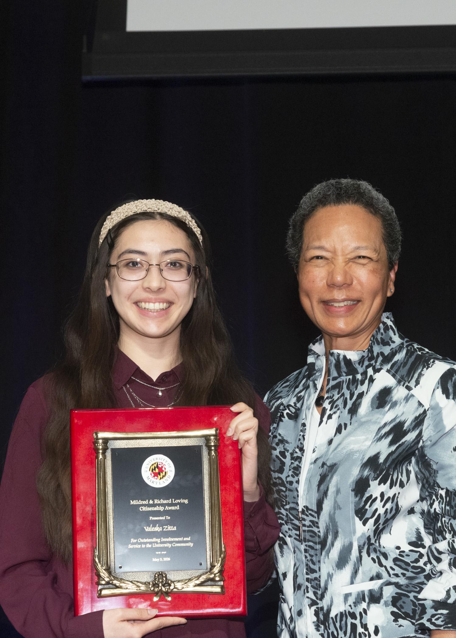 A photo of the Mildred & richard Loving Citizenship award recipient 