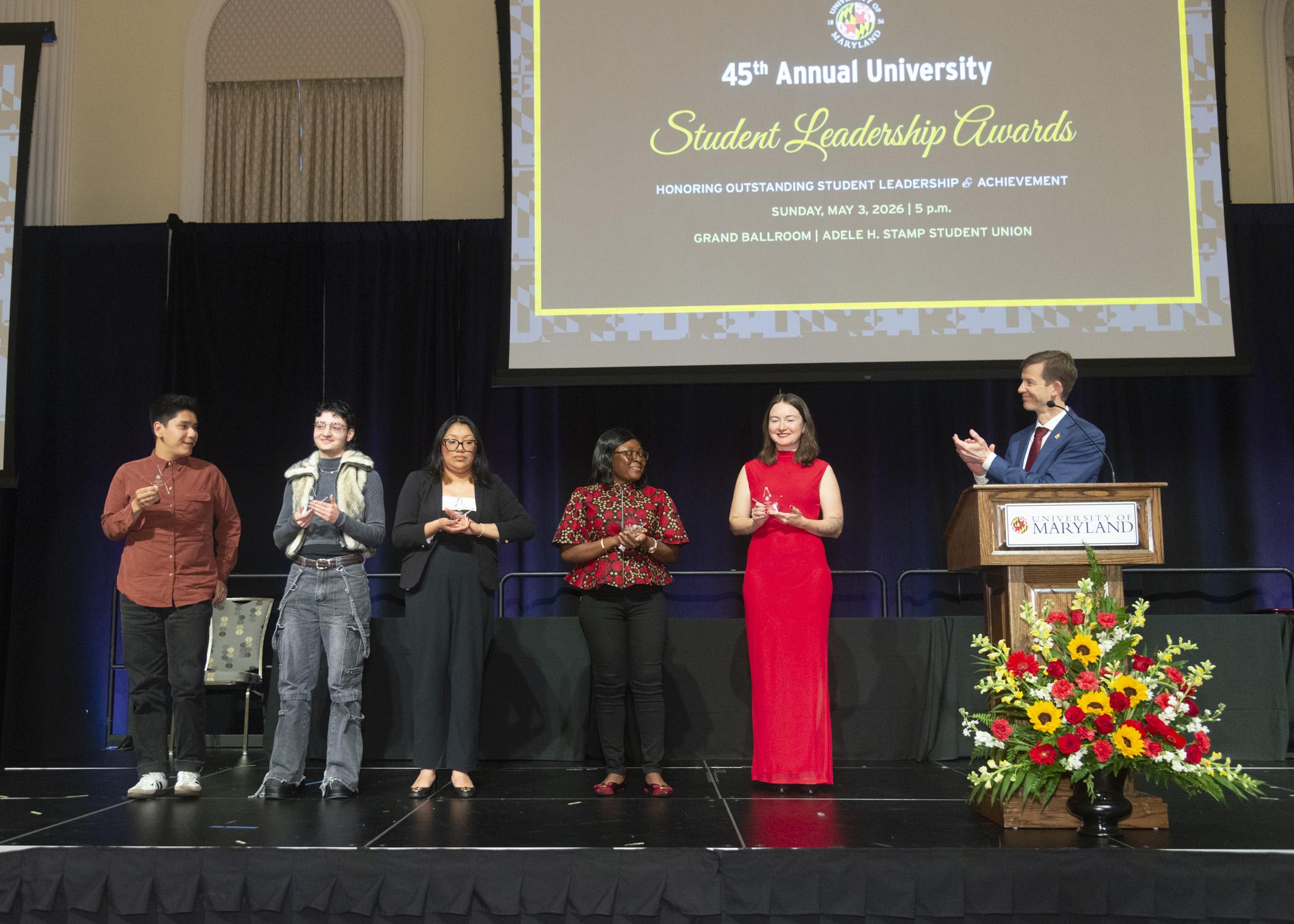 A photo of the outstanding graduate award finalists