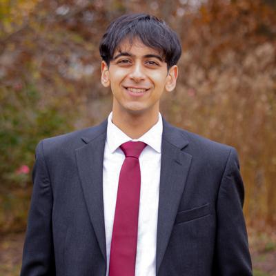 Class of 2026 Senior Marshal portrait Dhruvak Mirani