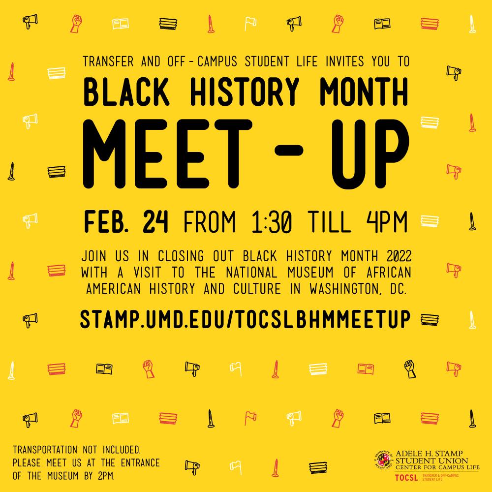 Transfer & Off-Campus Black History Month Meet-Up