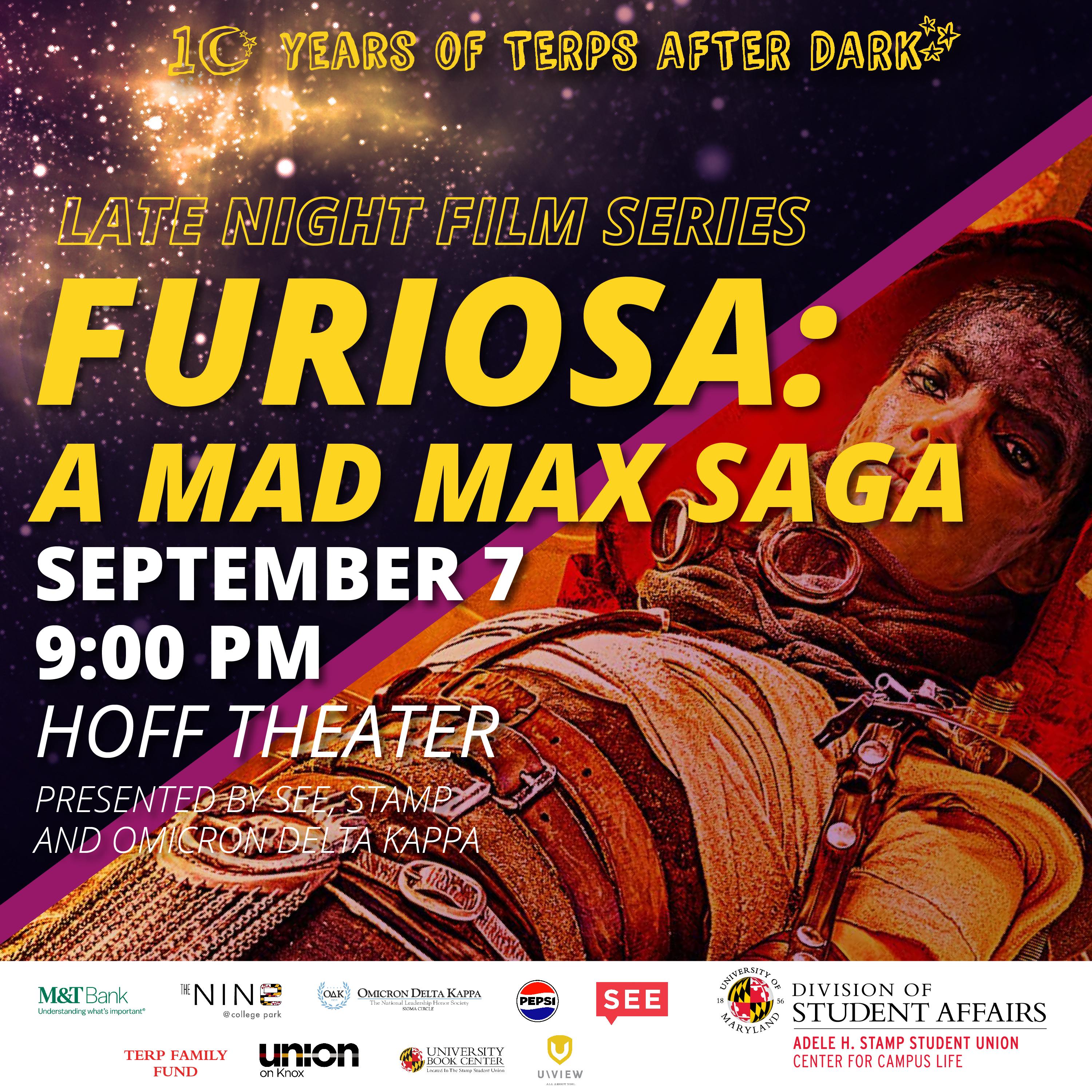 Terps After Dark Late Night Film Series—Furiosa: A Mad Max Saga