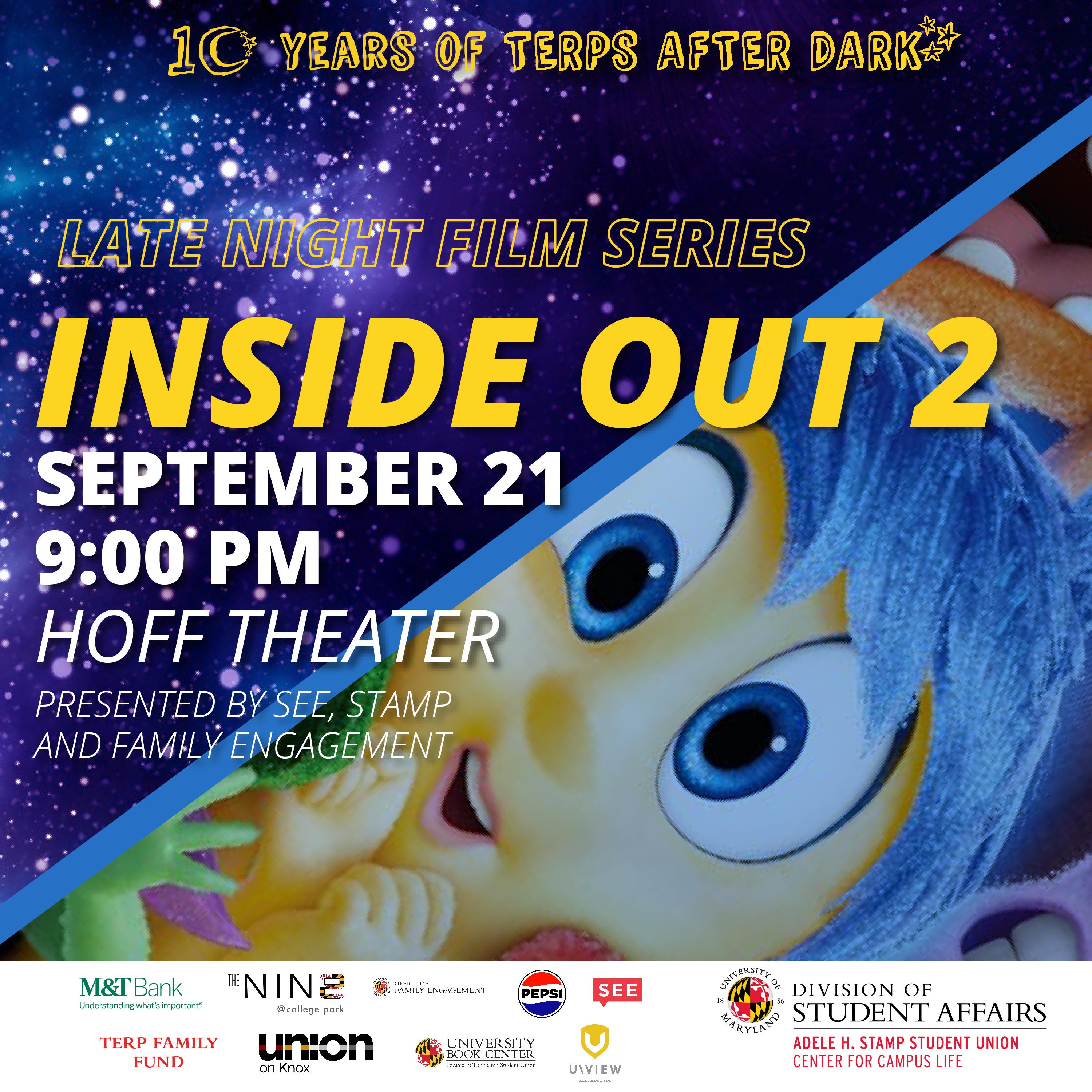 Late Night Film Series: Inside Out 2