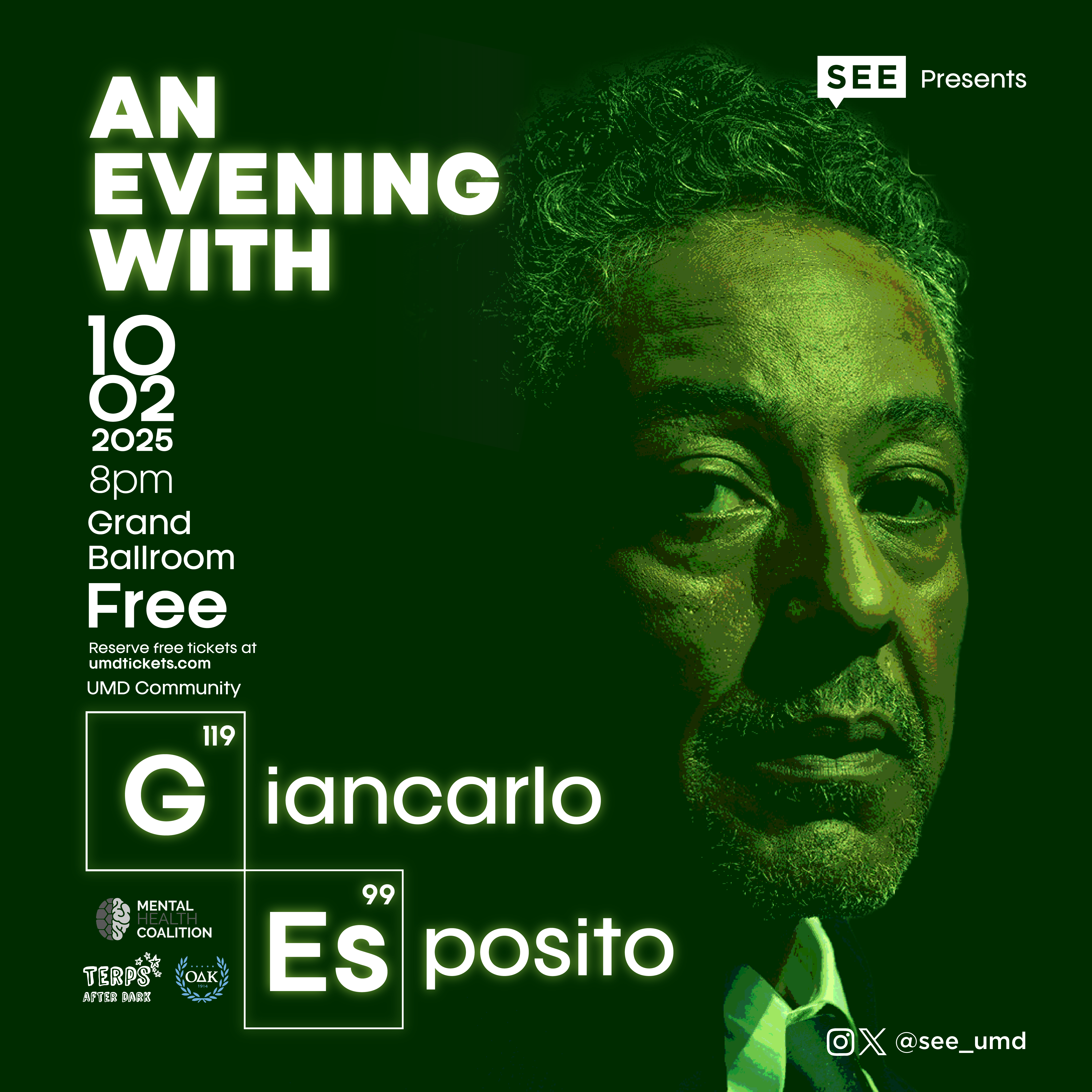 Portrait of SEE Presents: Back to School Lecture โ An Evening with Giancarlo Esposito