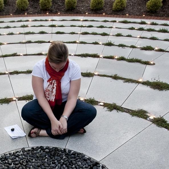 Portrait of Stillness in Motion: Labyrinth Meditation Series 