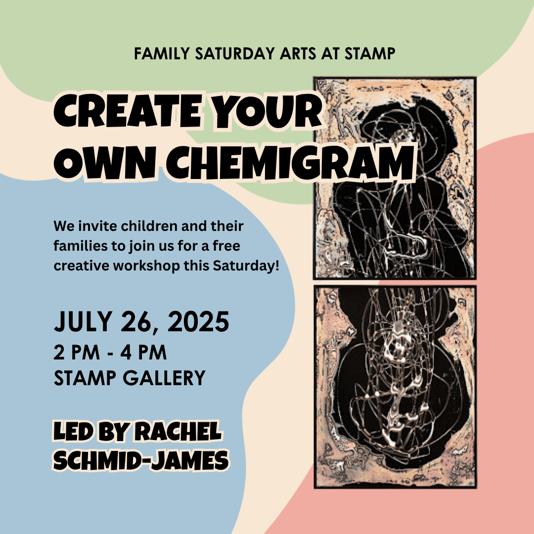 Portrait of Family Saturday Arts at STAMP: Create Your Own Chemigram