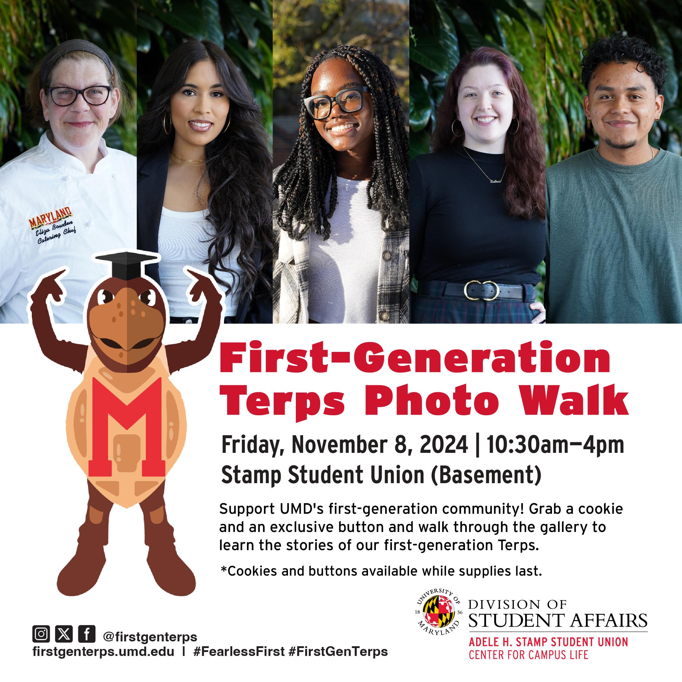 Portrait of First-Generation Terps Photo Walk