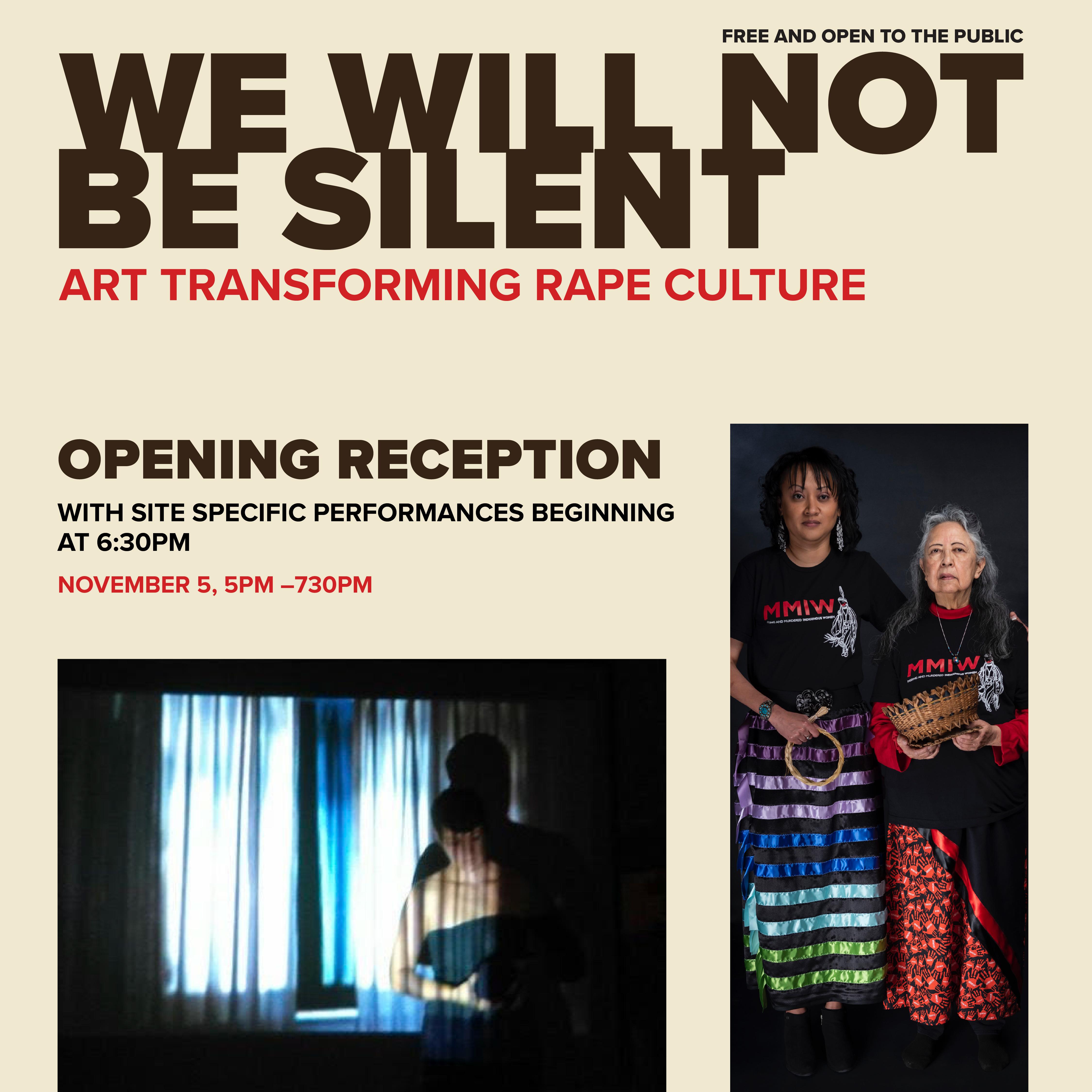 Portrait of "We Will Not Be Silent" Opening Reception