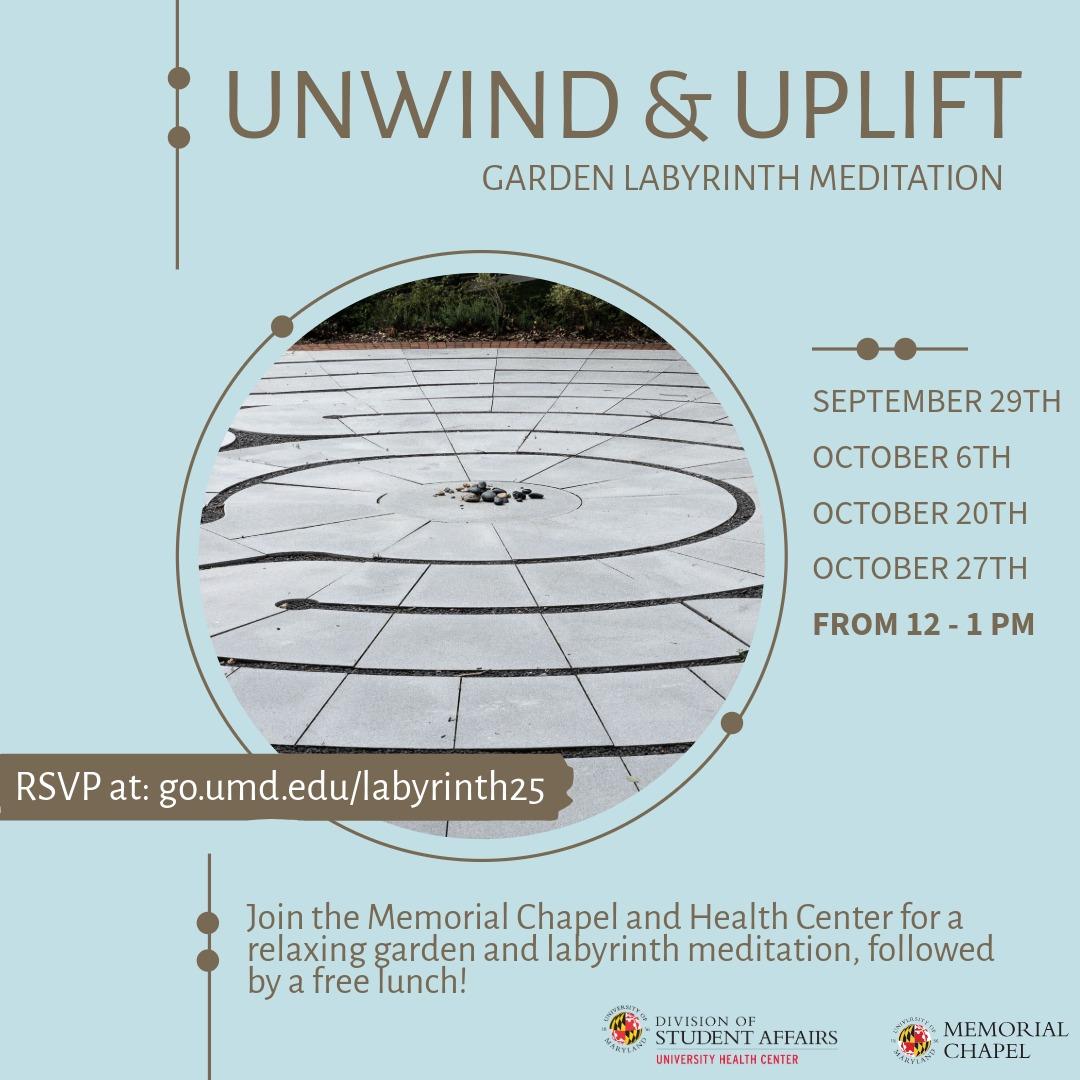 Portrait of Unwind & Uplift: Garden Labyrinth Meditation