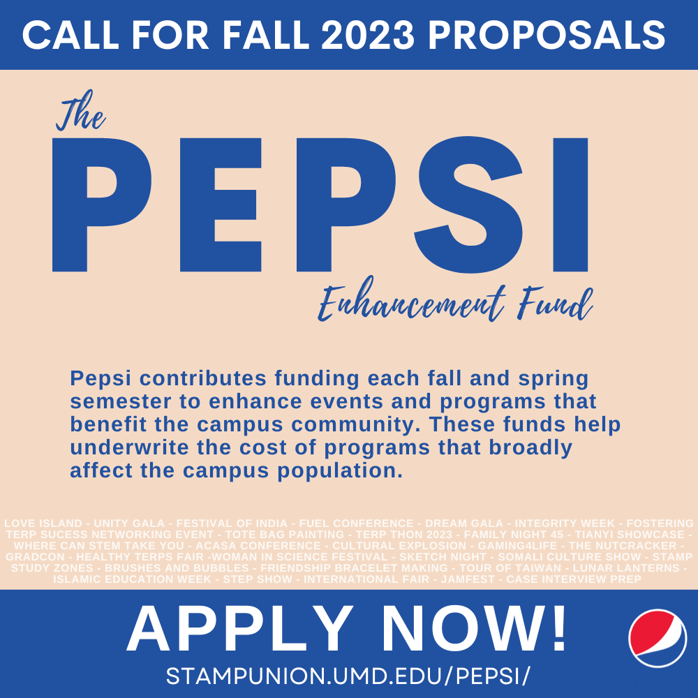 Fall 2023: PEPSI ENHANCEMENT FUND: APPLY NOW!