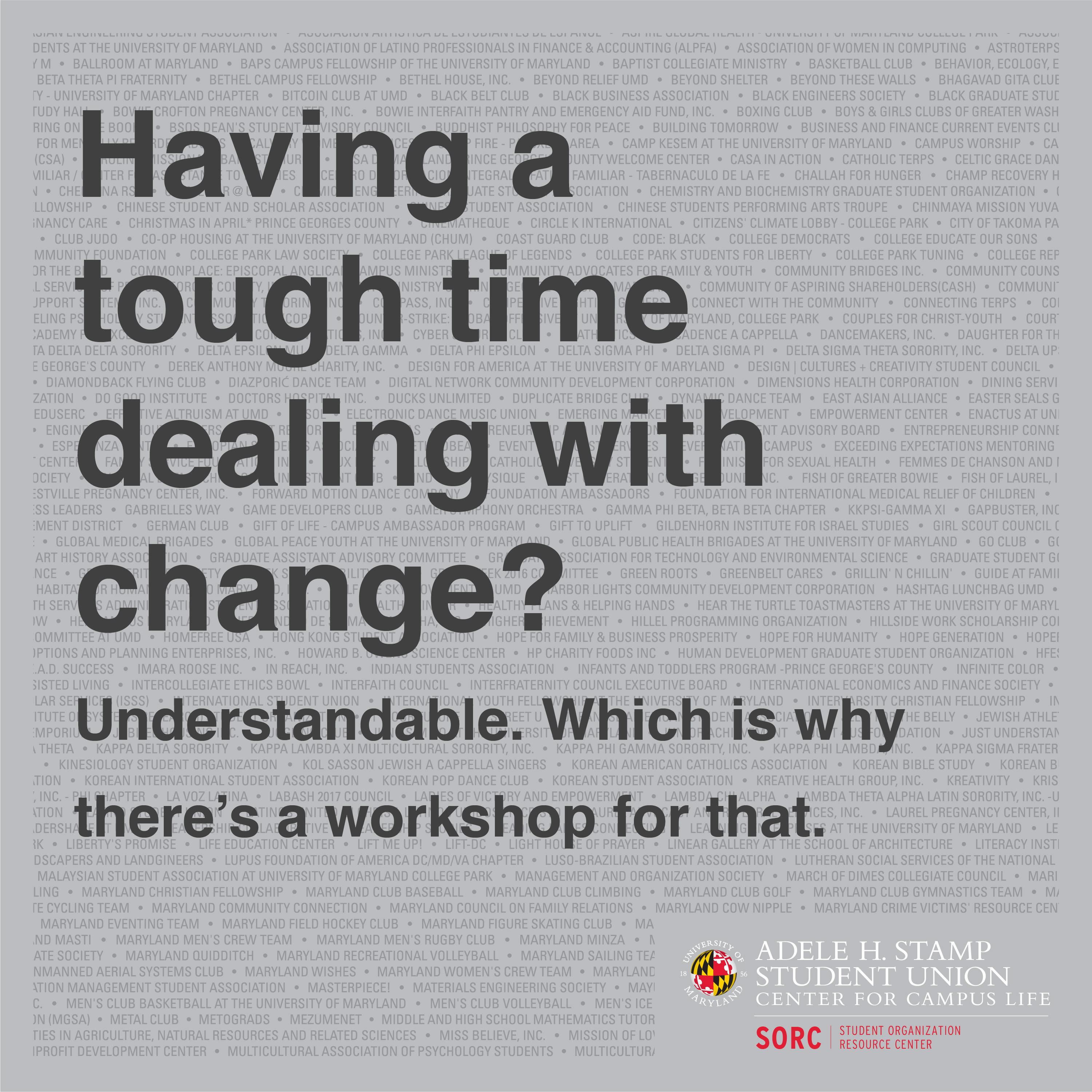 SORC/MLEAD Workshop: Navigate Organizational Transitions