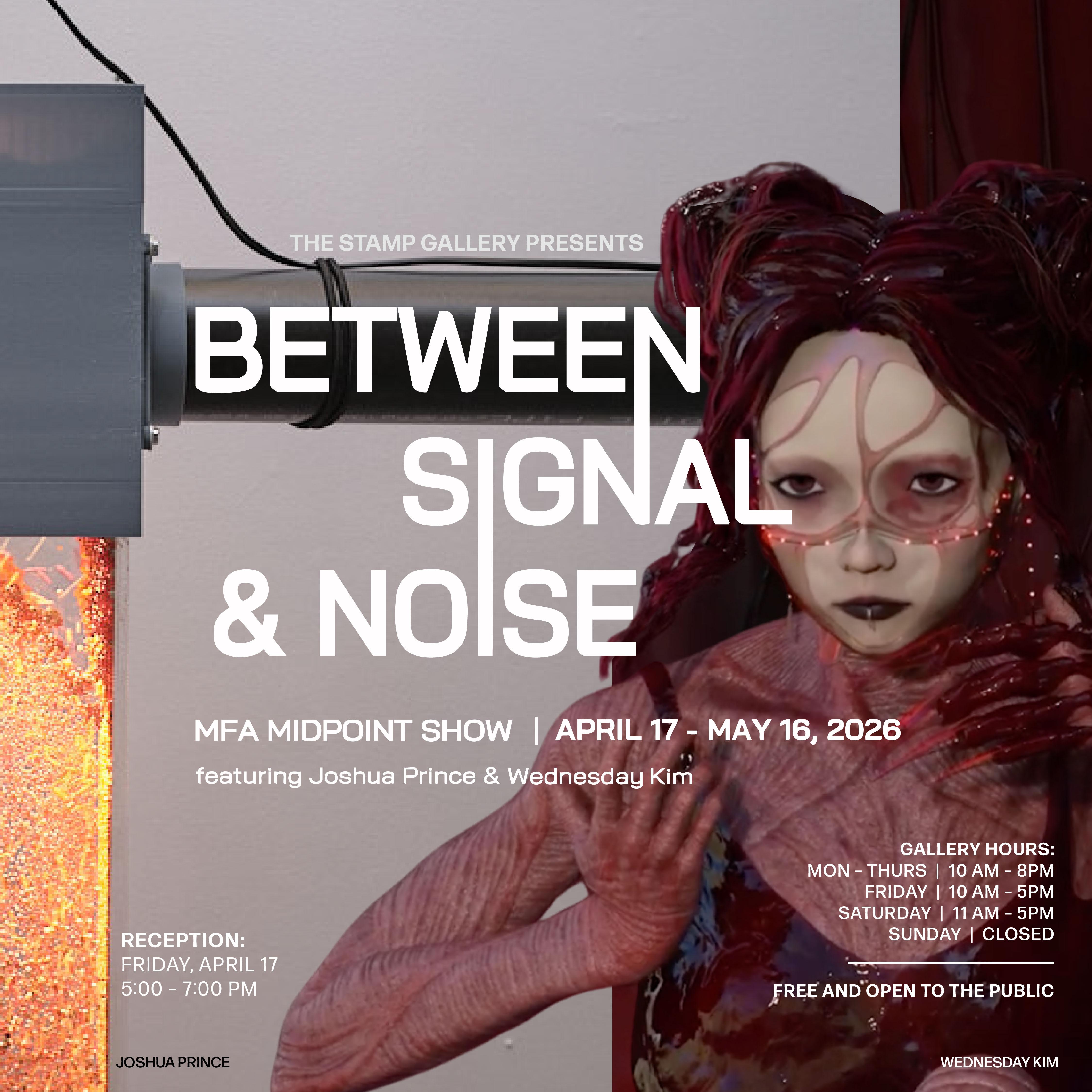Portrait of The STAMP Gallery Presents: Between Signal & Noise MFA Midpoint Show