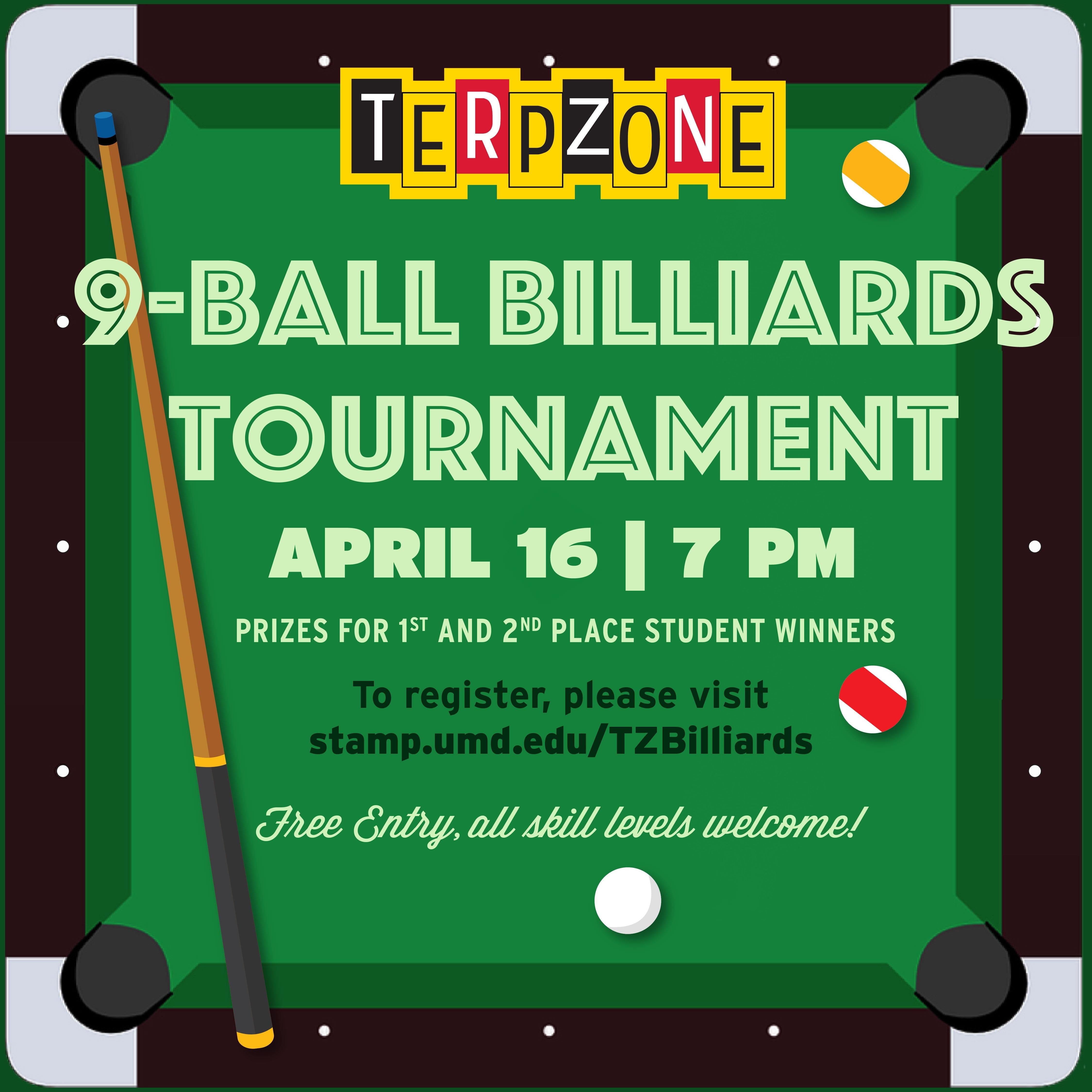 Portrait of 9-Ball Billiards Tournament 