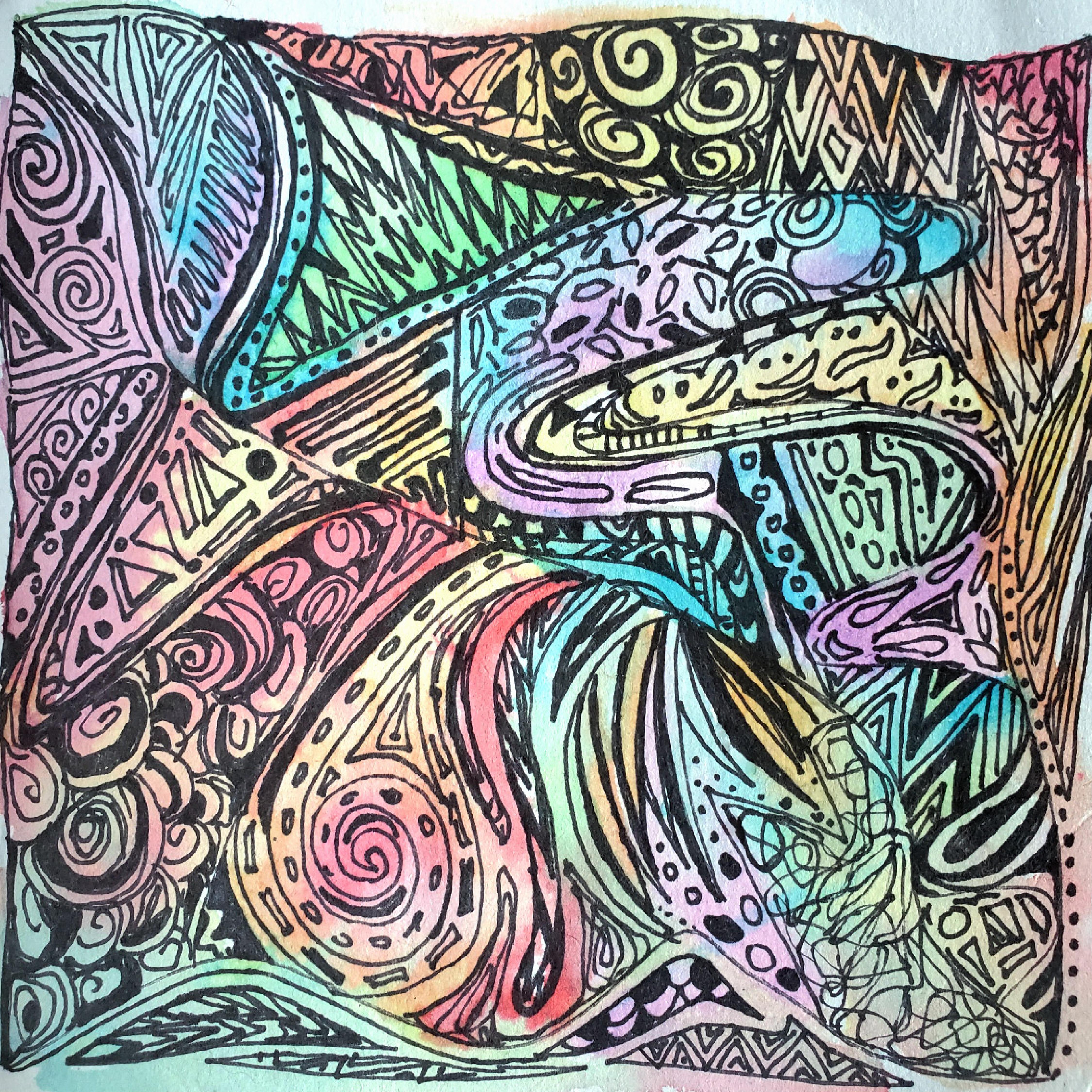 Portrait of STAMP Study Zone Drop-In Craft: Zentangles
