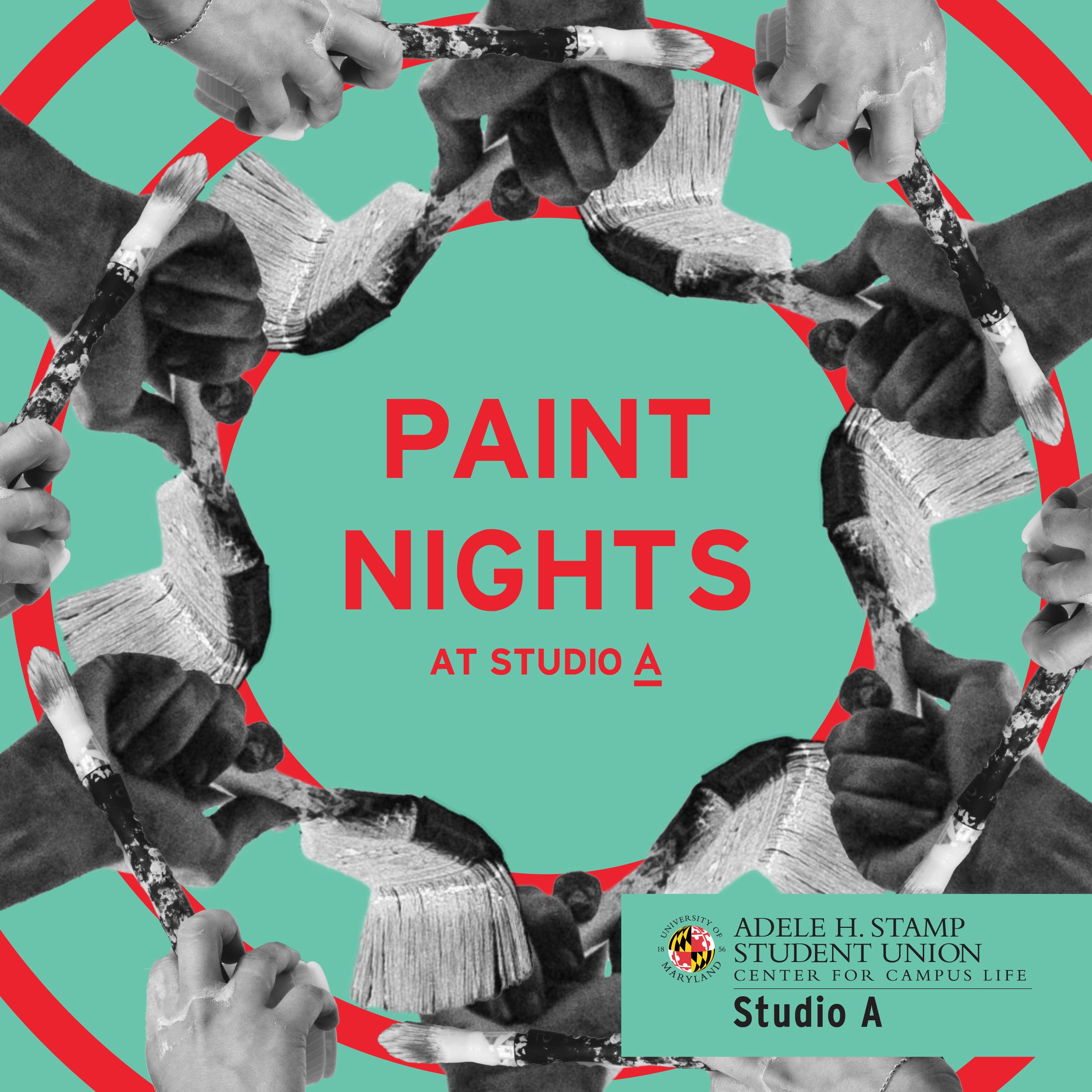 Portrait of Paint Night at Studio A