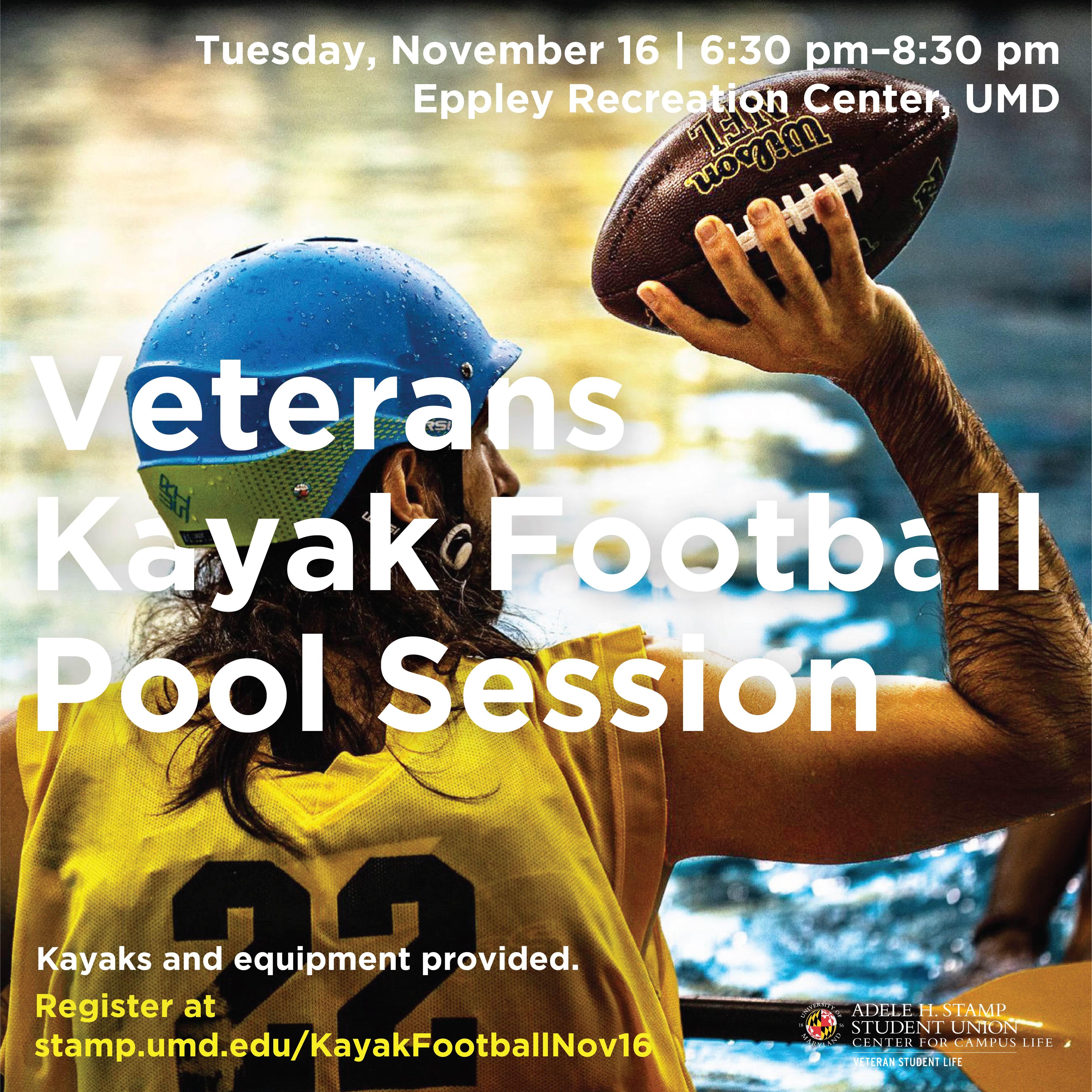 Veterans Kayak Football Pool Session