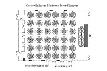 Colony Ballroom Served Banquet
